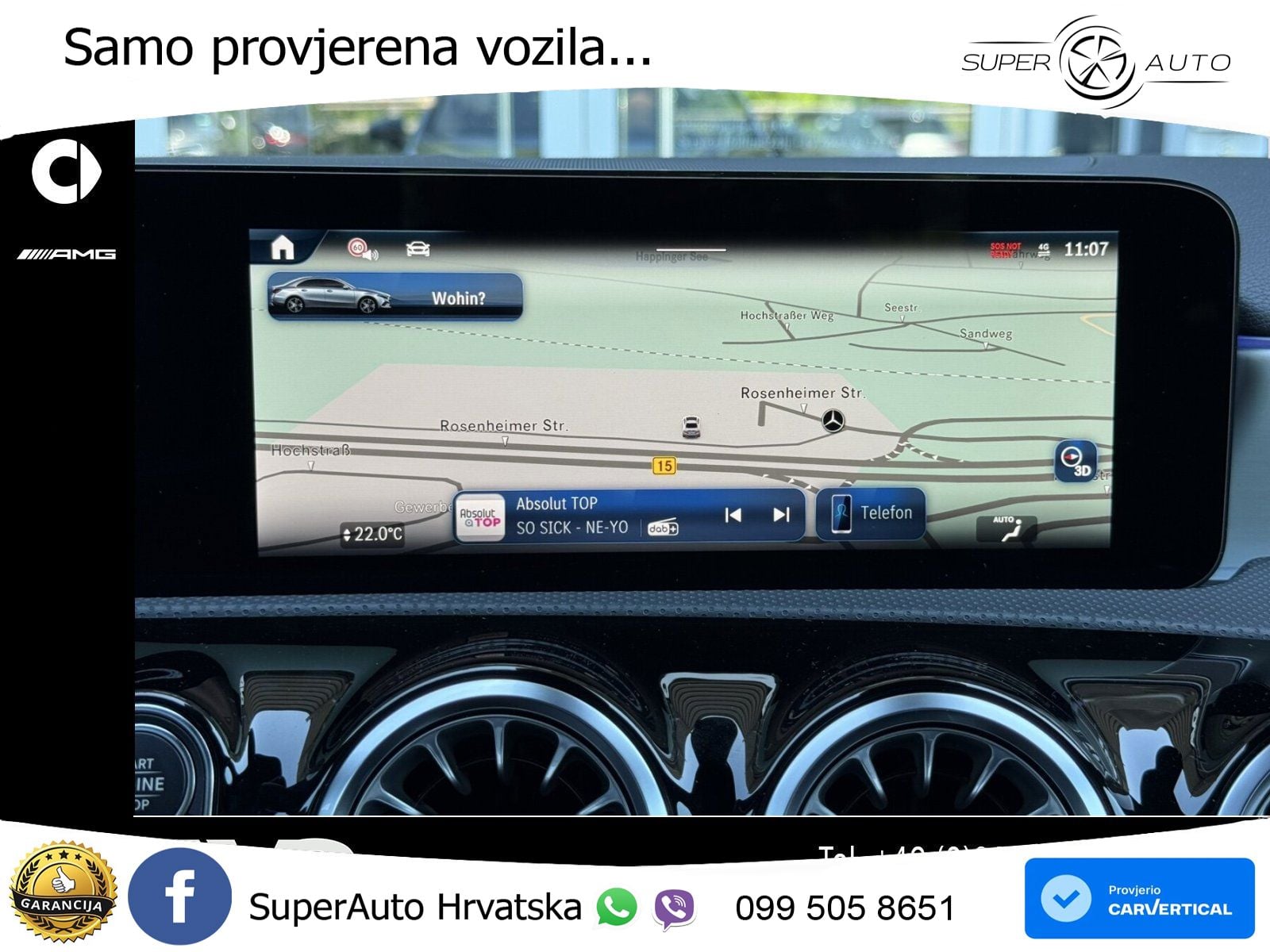 Mercedes-Benz A 200 7G-DCT AMG LED+GR SJED+ACC