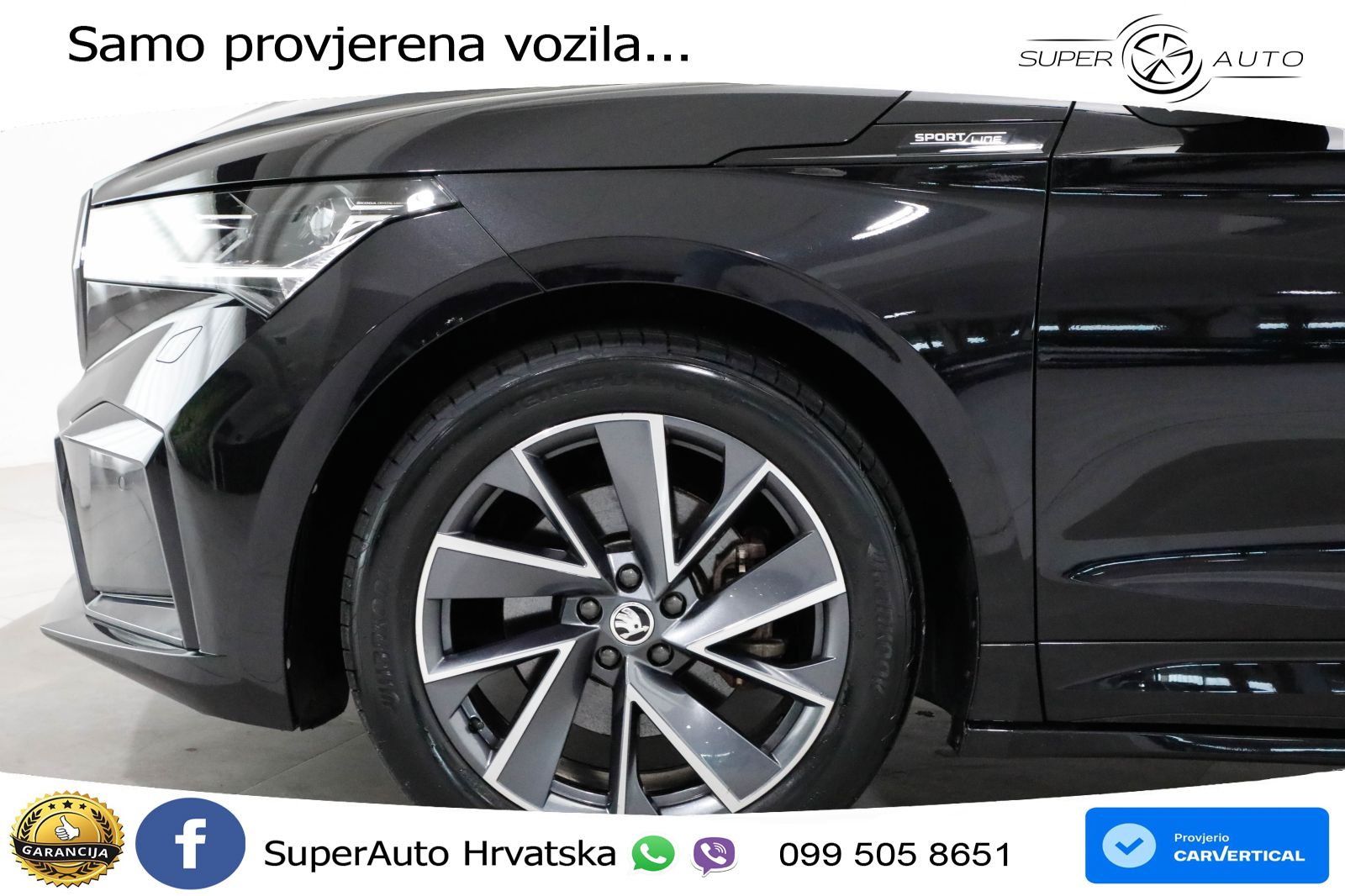 Škoda Enyaq iV 80 82 kWh (204 KS) SportLine LED+GR SJED+ACC