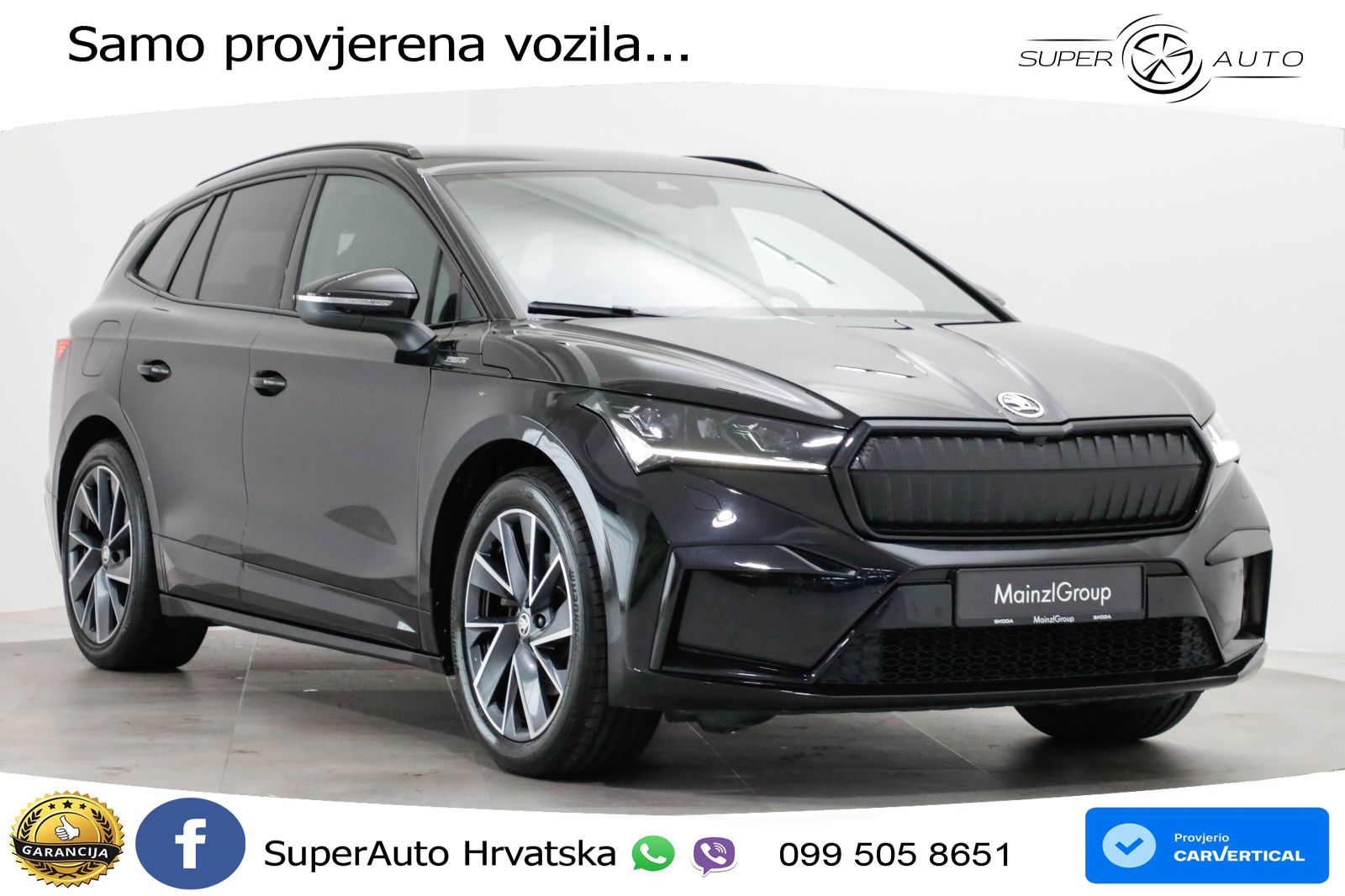 Škoda Enyaq iV 80 82 kWh (204 KS) SportLine LED+GR SJED+ACC