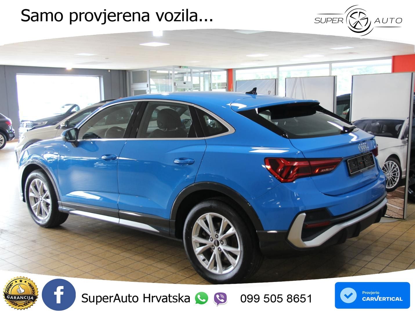 Audi Q3 Sportback 45 TFSIe (245 KS) S tronic S line MATRIX+GR SJED+KAM
