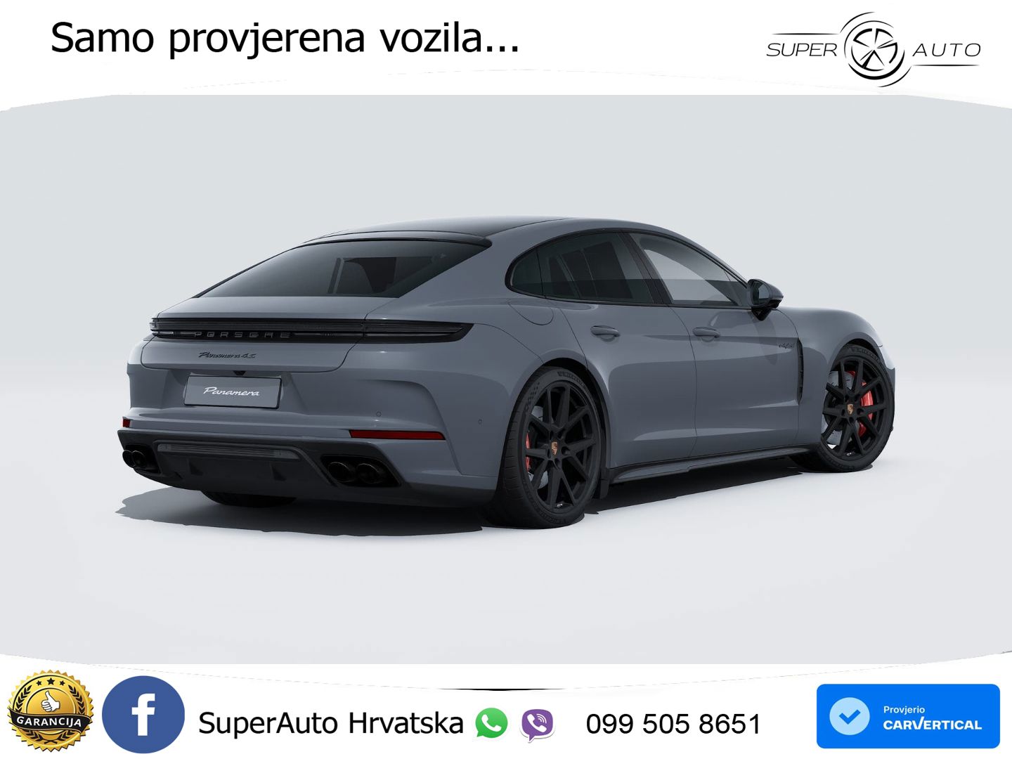 Porsche Panamera 4S 2.9 V6 (544 KS) E-Hybrid PDK ZRAČNI+ACC+GR SJED+KAM+PANO