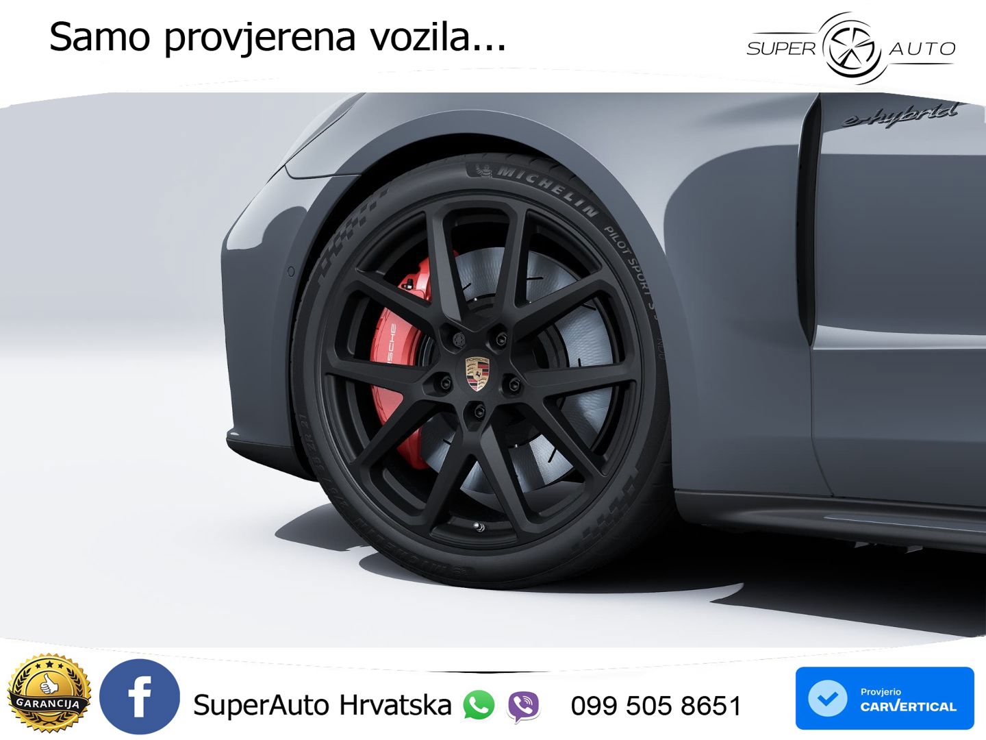 Porsche Panamera 4S 2.9 V6 (544 KS) E-Hybrid PDK ZRAČNI+ACC+GR SJED+KAM+PANO