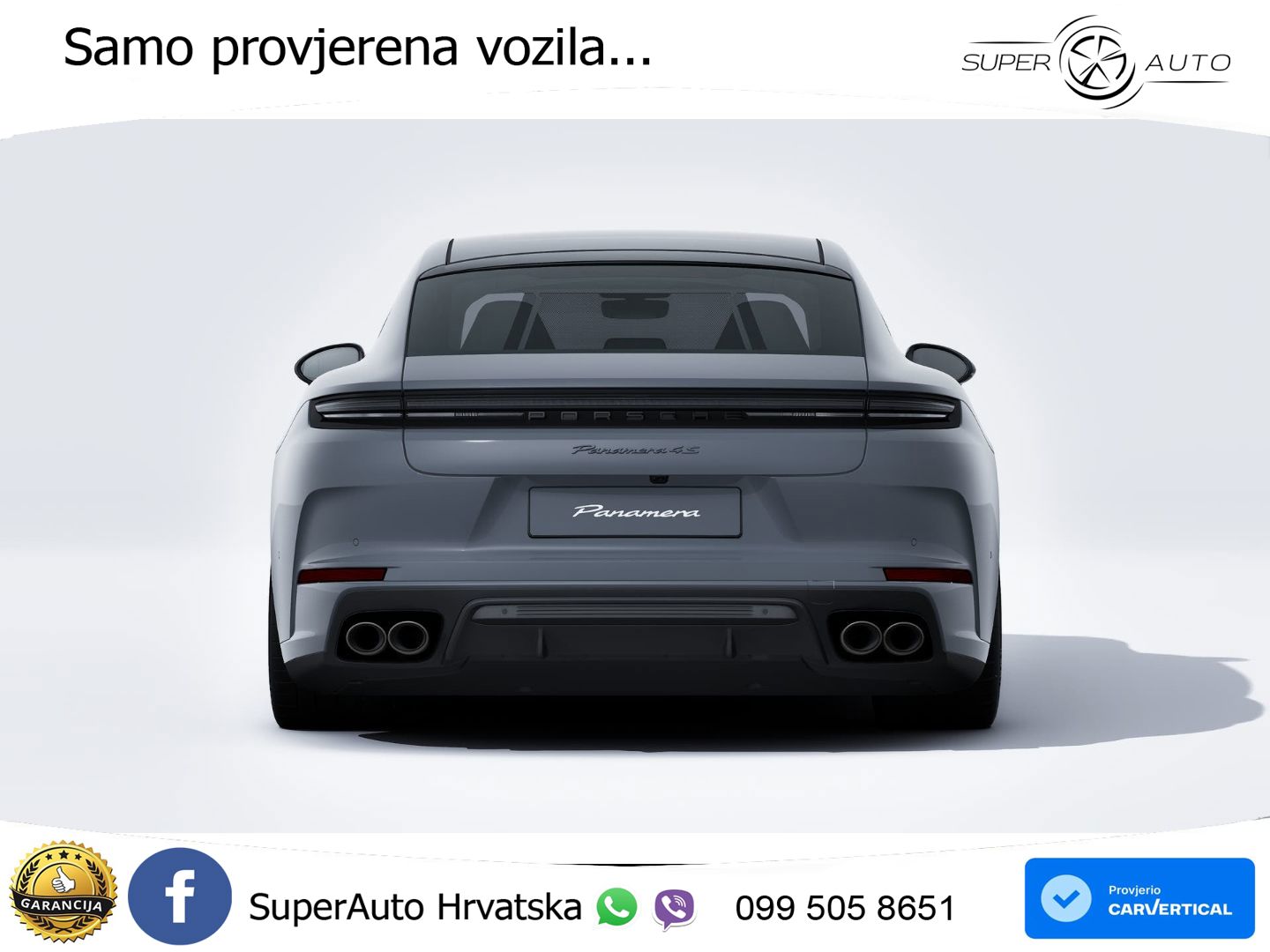 Porsche Panamera 4S 2.9 V6 (544 KS) E-Hybrid PDK ZRAČNI+ACC+GR SJED+KAM+PANO