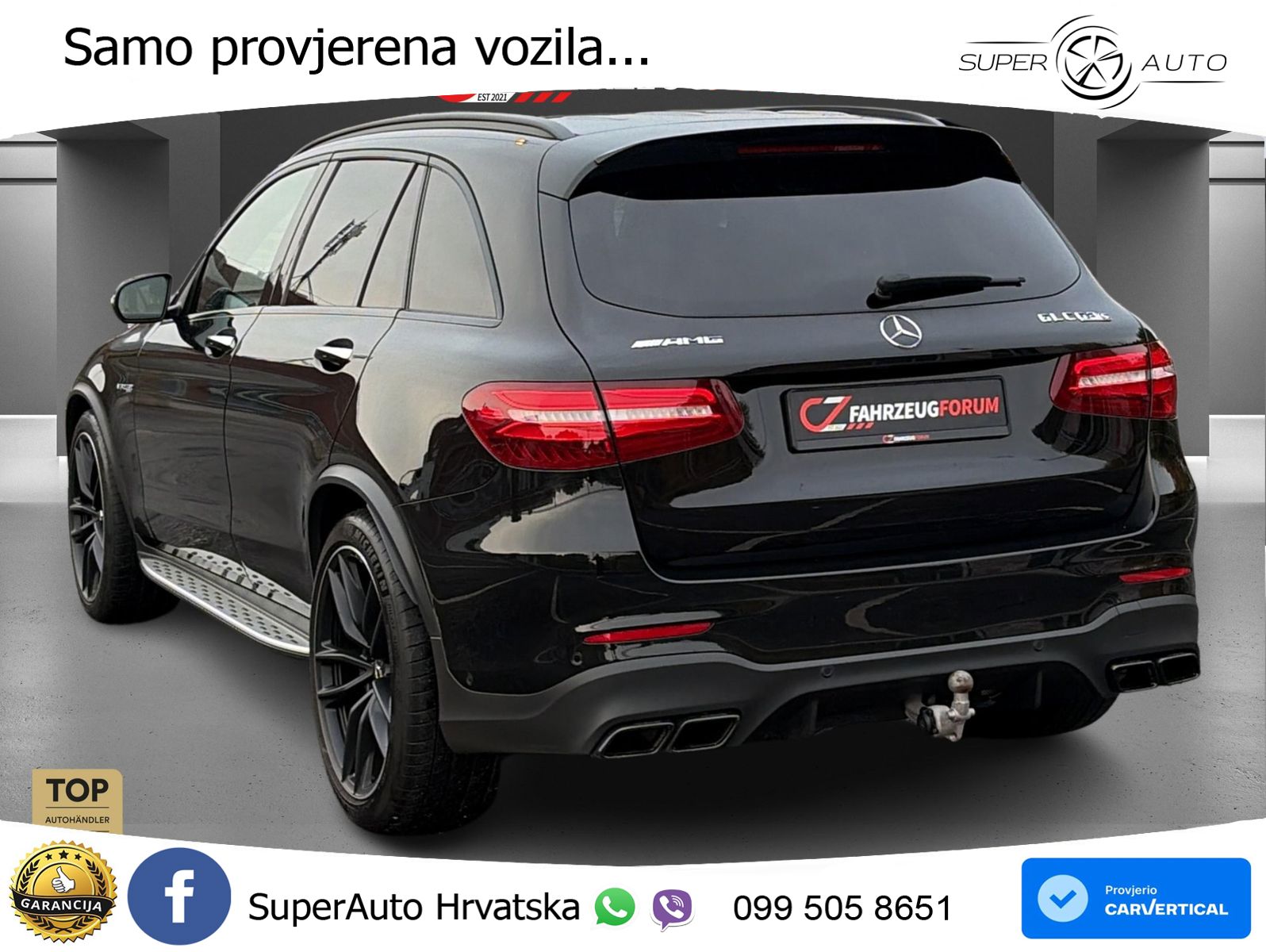 Mercedes AMG GLC 63 S V8 (510 KS) 4MATIC+ MCT LED+GR SJED+ACC