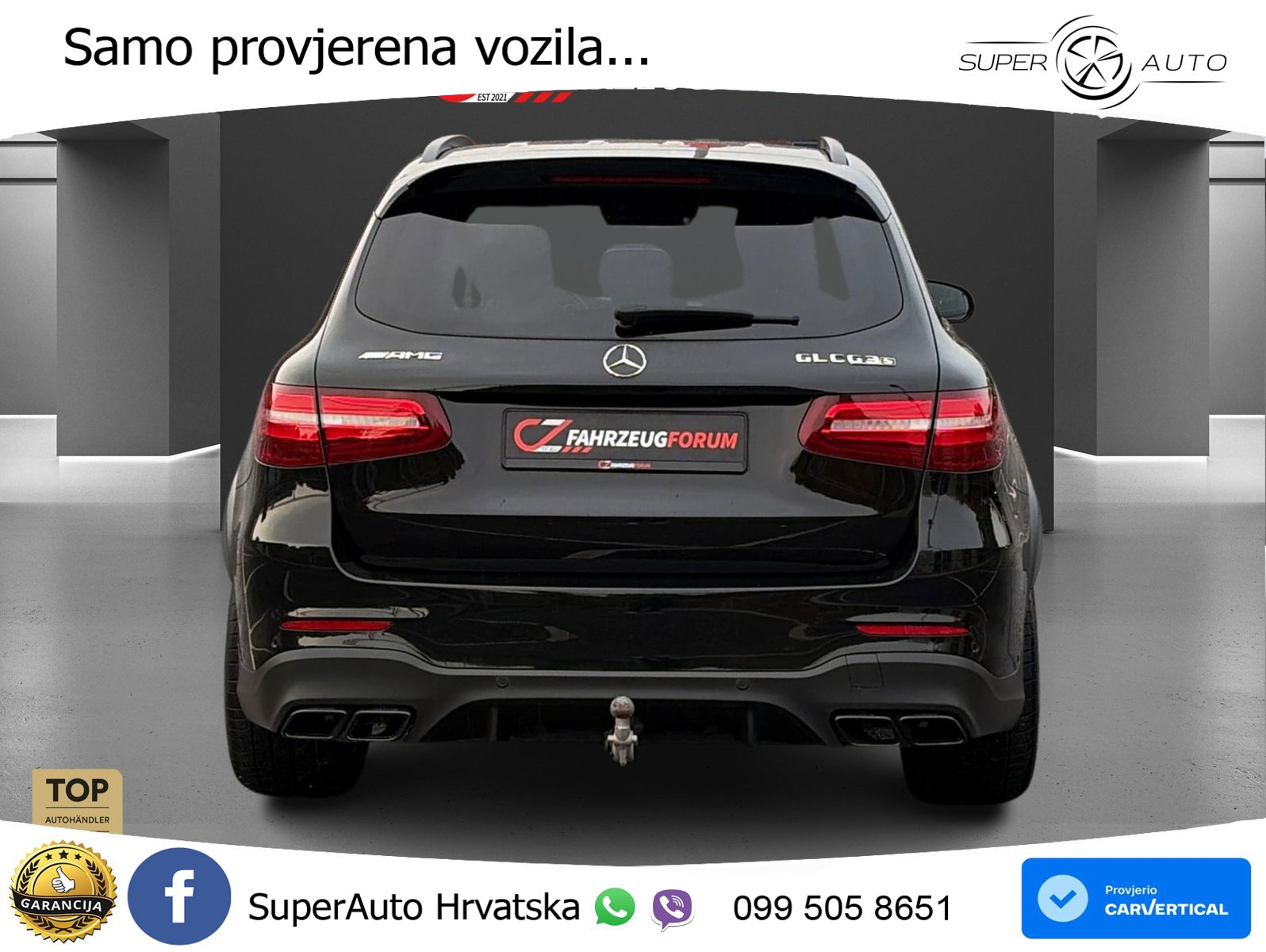 Mercedes AMG GLC 63 S V8 (510 KS) 4MATIC+ MCT LED+GR SJED+ACC