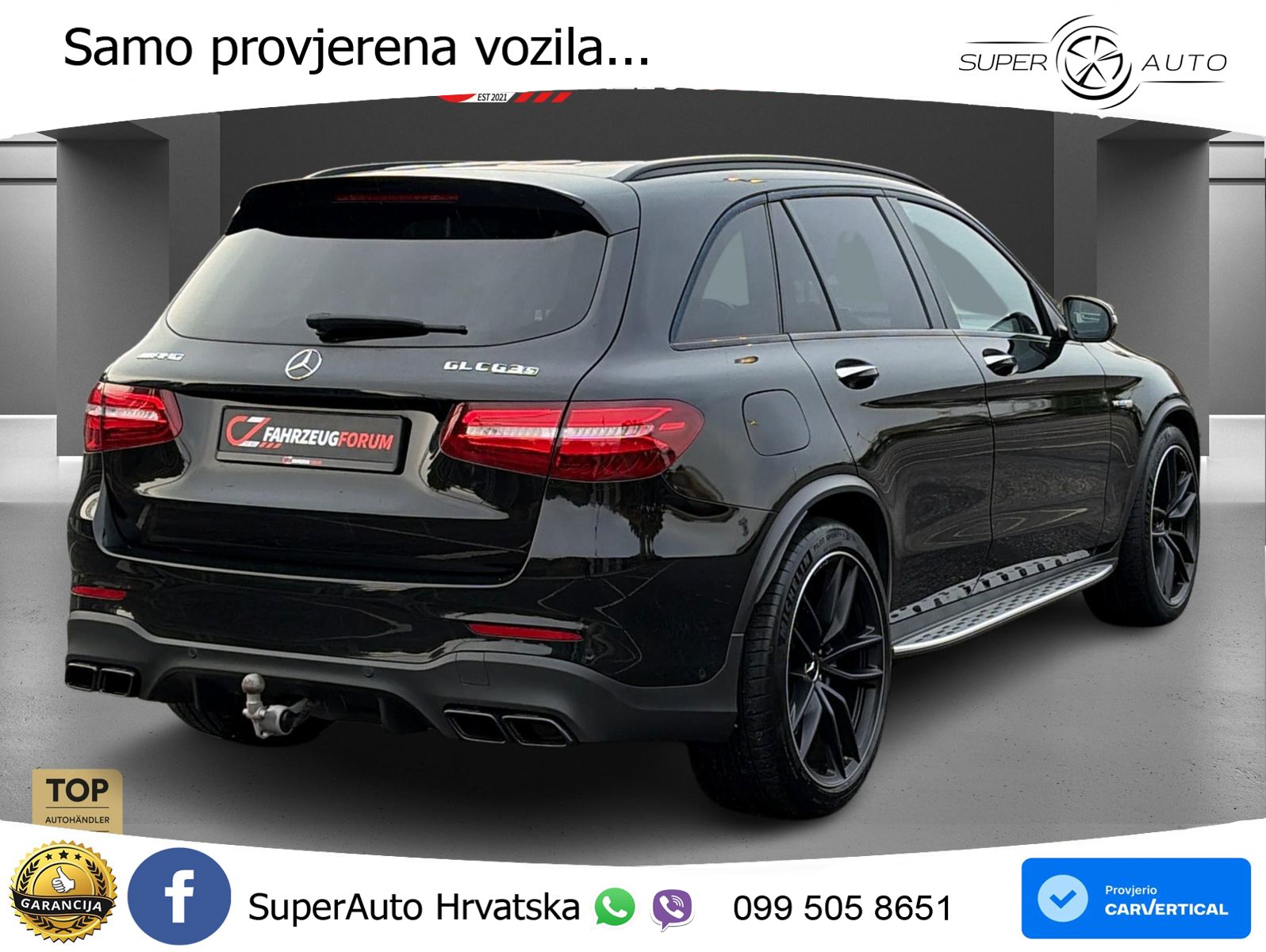 Mercedes AMG GLC 63 S V8 (510 KS) 4MATIC+ MCT LED+GR SJED+ACC