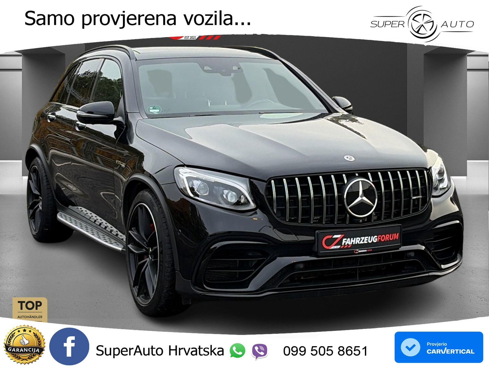 Mercedes AMG GLC 63 S V8 (510 KS) 4MATIC+ MCT LED+GR SJED+ACC