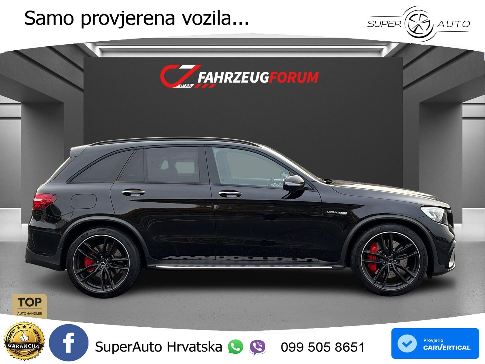 Mercedes AMG GLC 63 S V8 (510 KS) 4MATIC+ MCT LED+GR SJED+ACC
