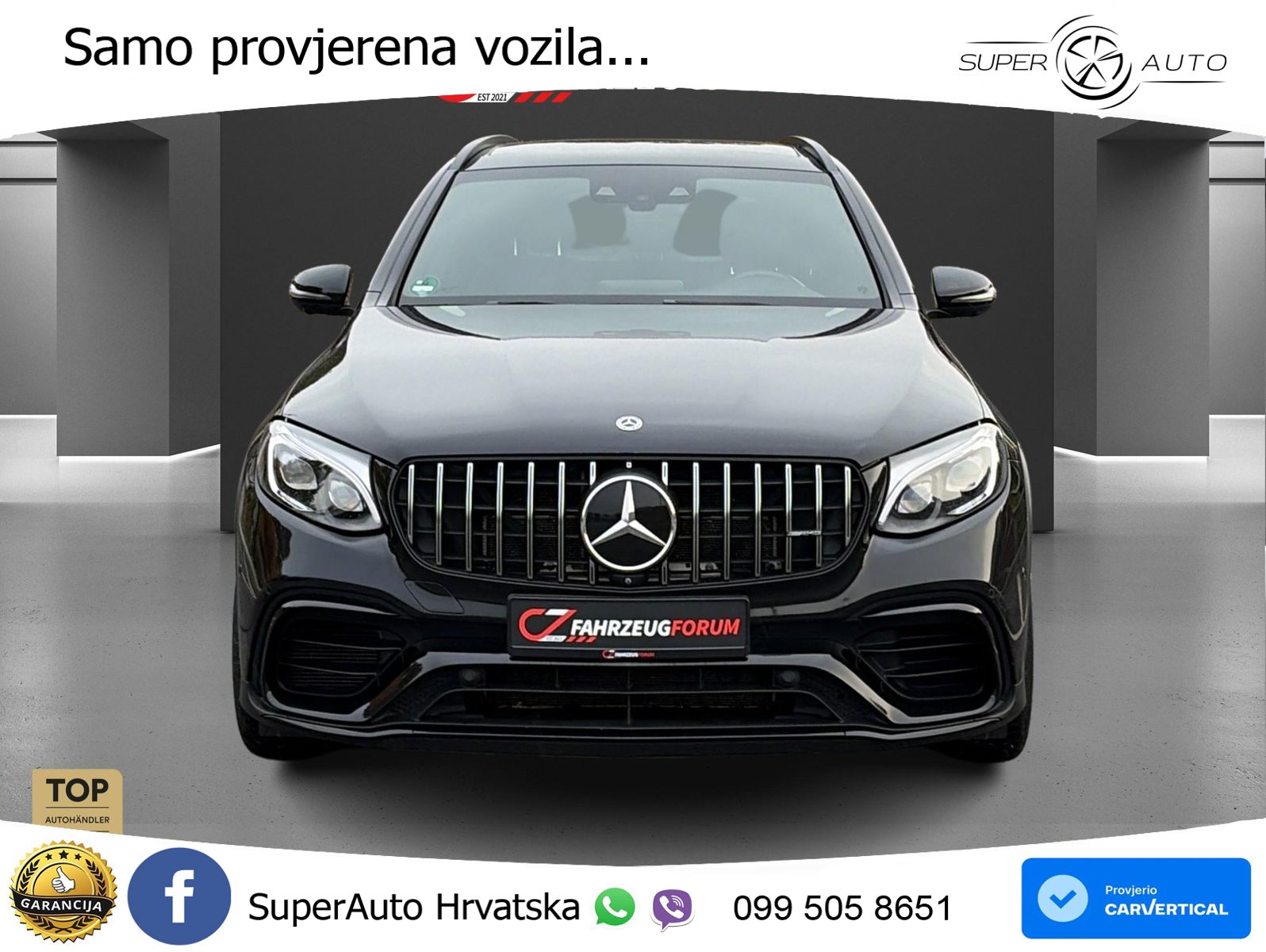Mercedes AMG GLC 63 S V8 (510 KS) 4MATIC+ MCT LED+GR SJED+ACC
