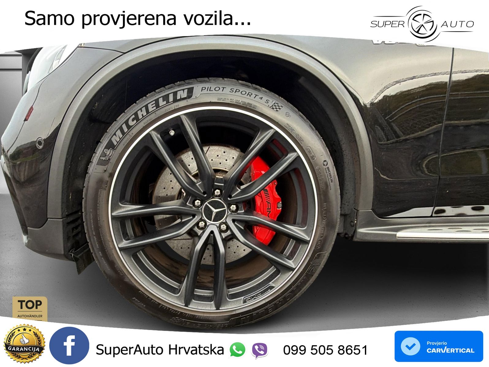 Mercedes AMG GLC 63 S V8 (510 KS) 4MATIC+ MCT LED+GR SJED+ACC