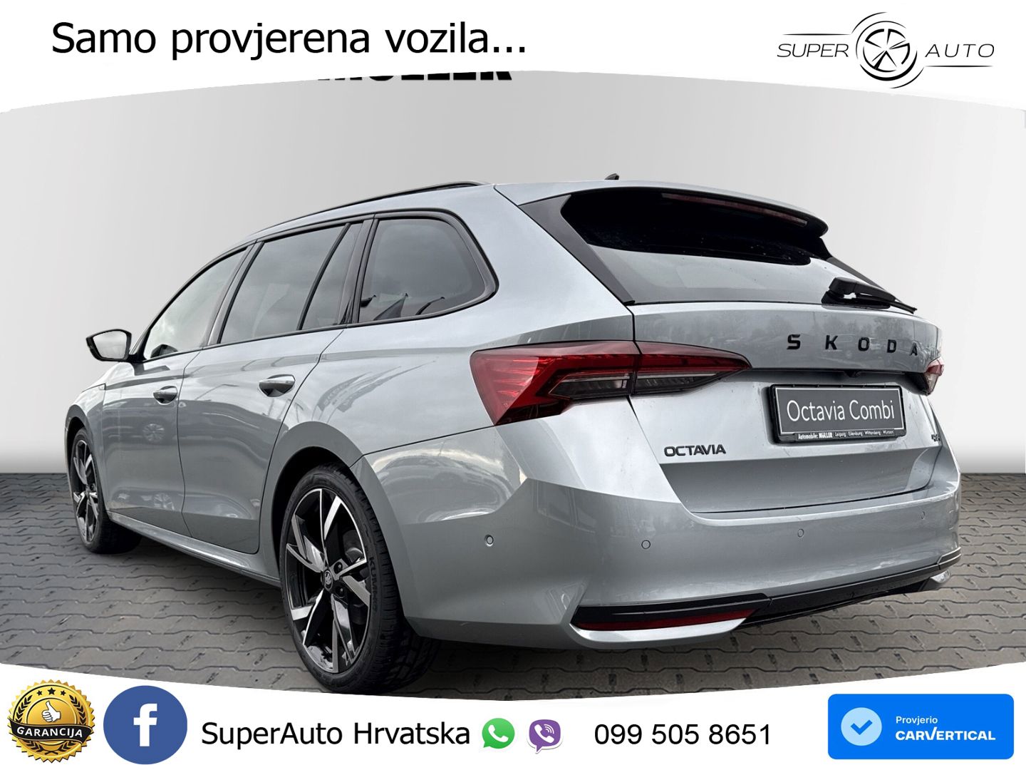Škoda Octavia Combi 2.0 TSI (204 KS) 4x4 DSG SportLine LED+GR SJED+ACC