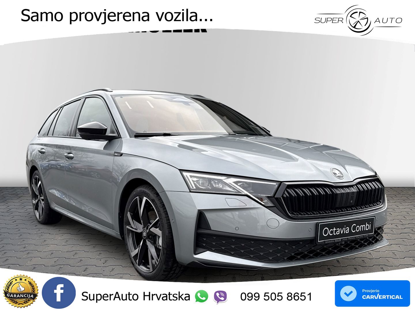 Škoda Octavia Combi 2.0 TSI (204 KS) 4x4 DSG SportLine LED+GR SJED+ACC