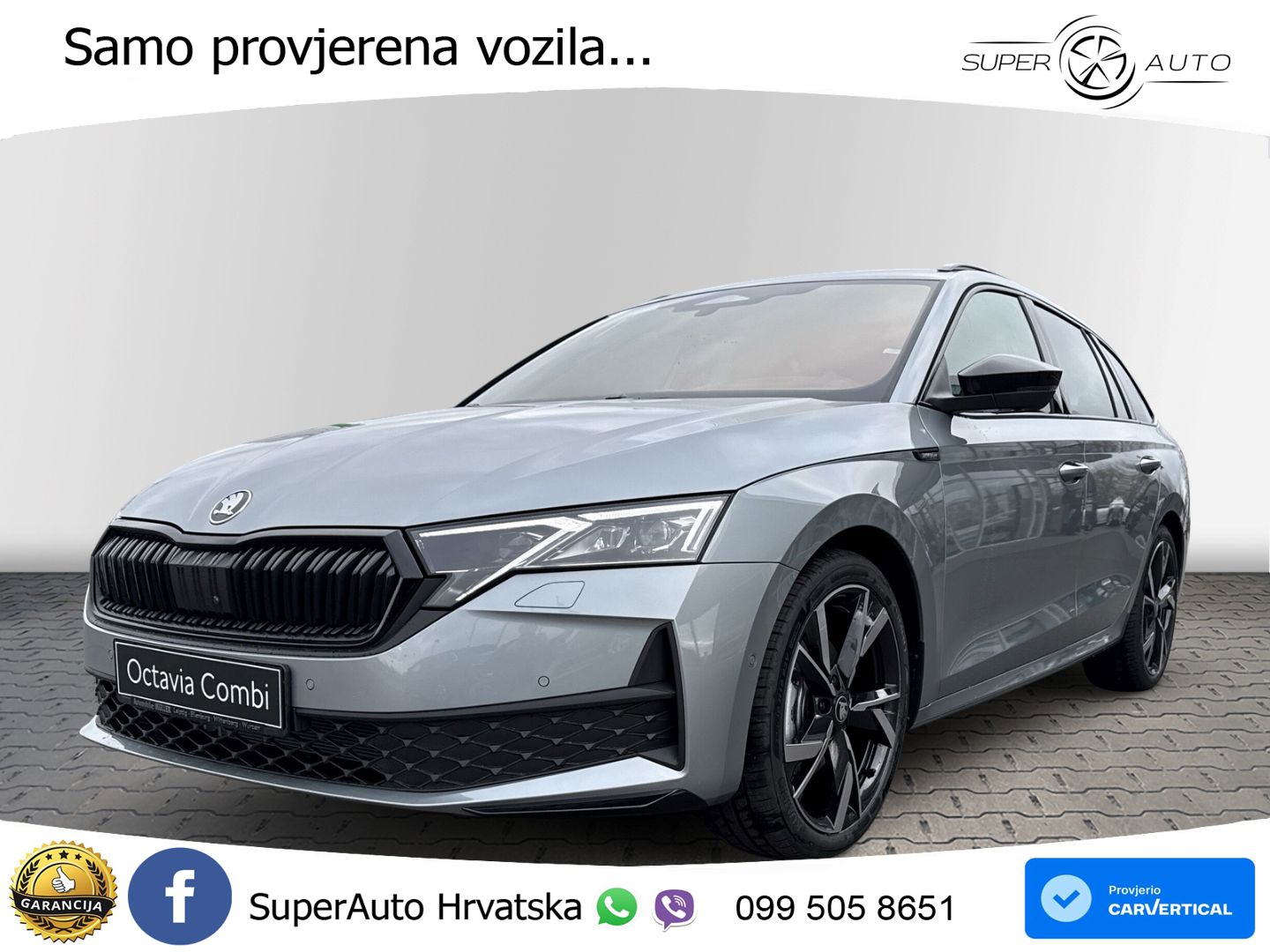 Škoda Octavia Combi 2.0 TSI (204 KS) 4x4 DSG SportLine LED+GR SJED+ACC