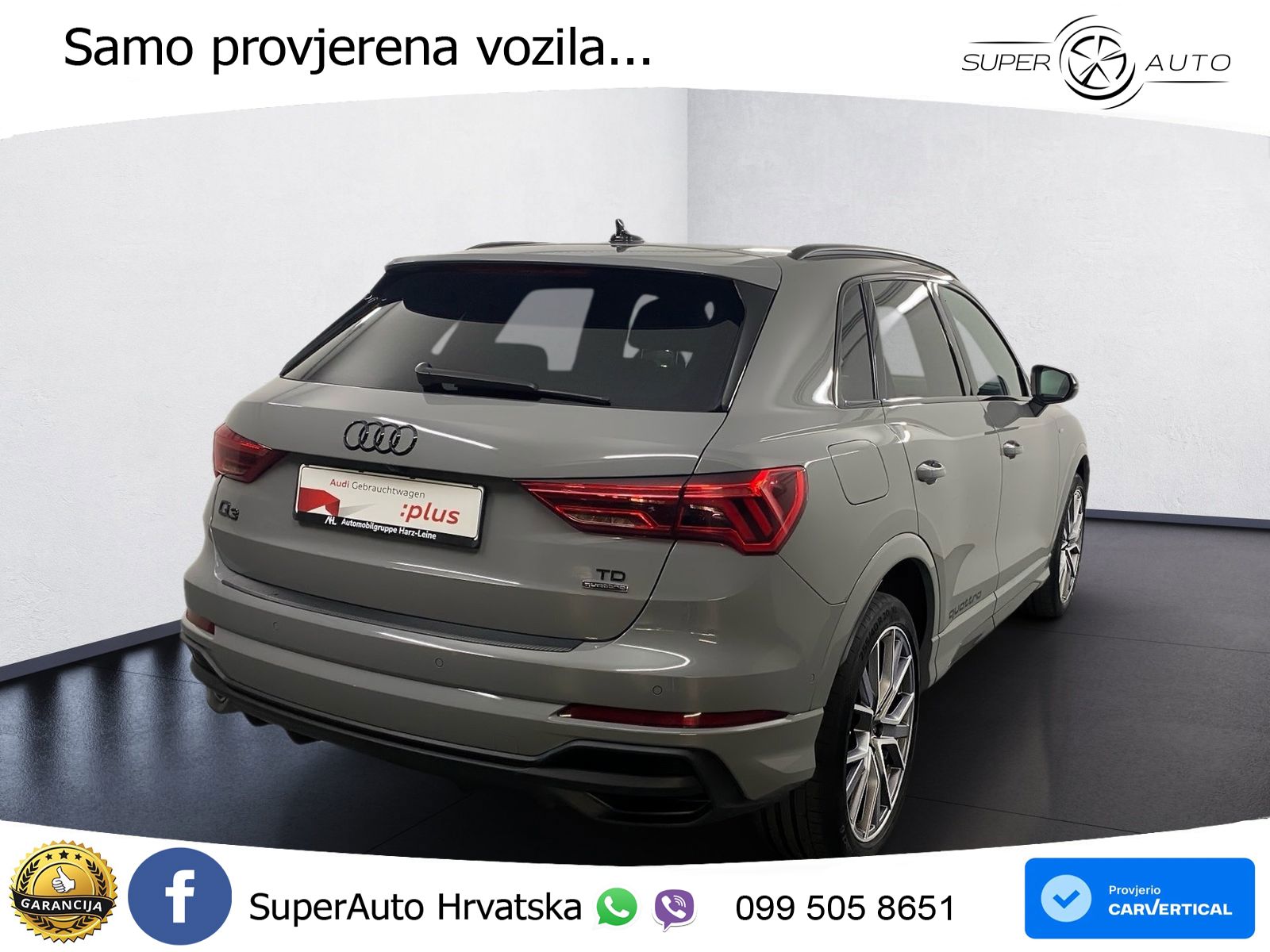 Audi Q3 35 TDI (150 KS) quattro S tronic S line LED+GR SJED+ACC