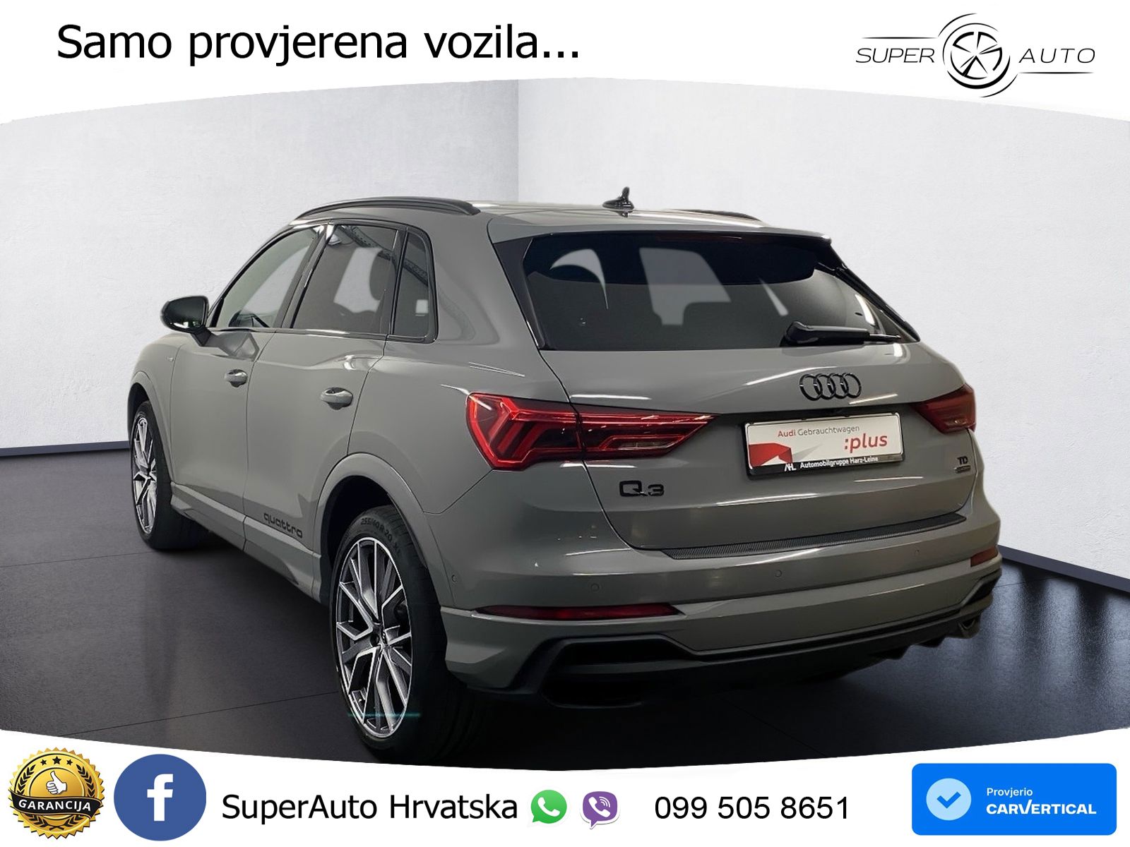 Audi Q3 35 TDI (150 KS) quattro S tronic S line LED+GR SJED+ACC