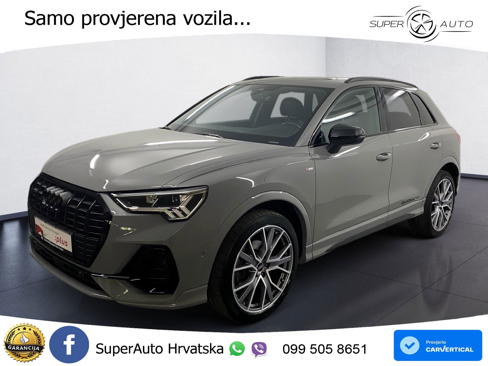 Audi Q3 35 TDI (150 KS) quattro S tronic S line LED+GR SJED+ACC