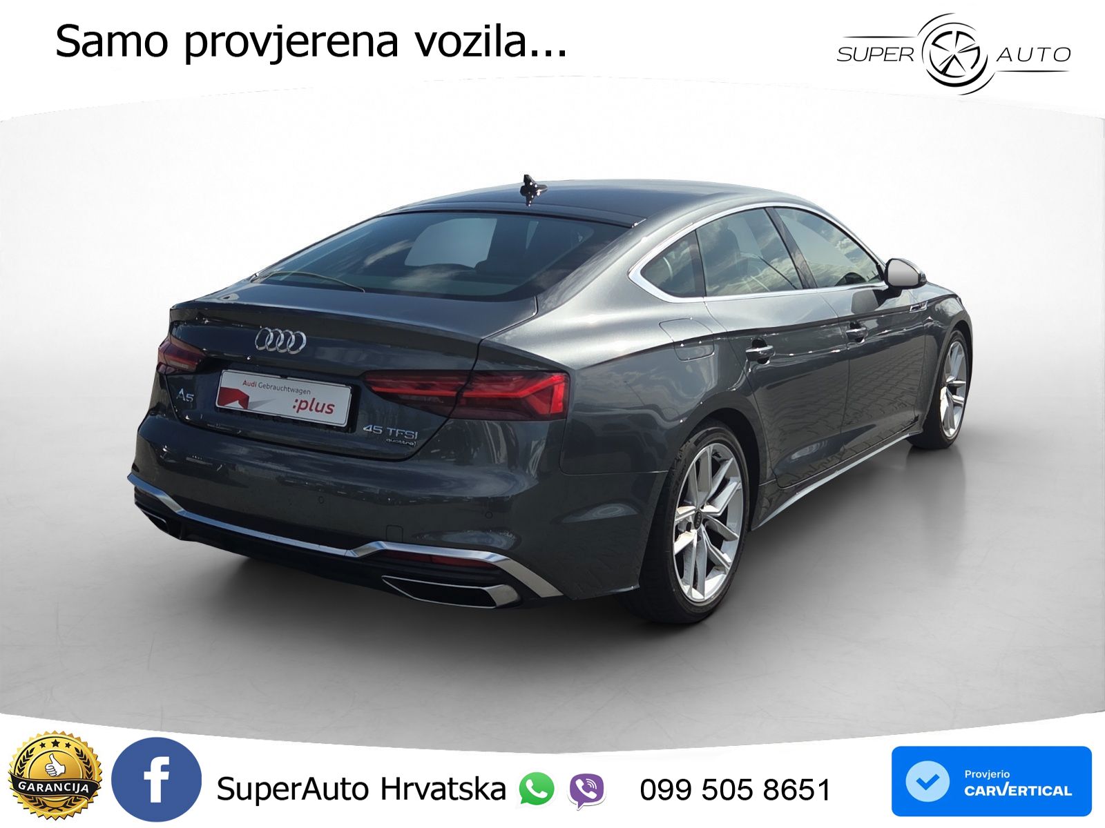 Audi A5 Sportback 45 TFSI (265 KS) quattro S tronic S line