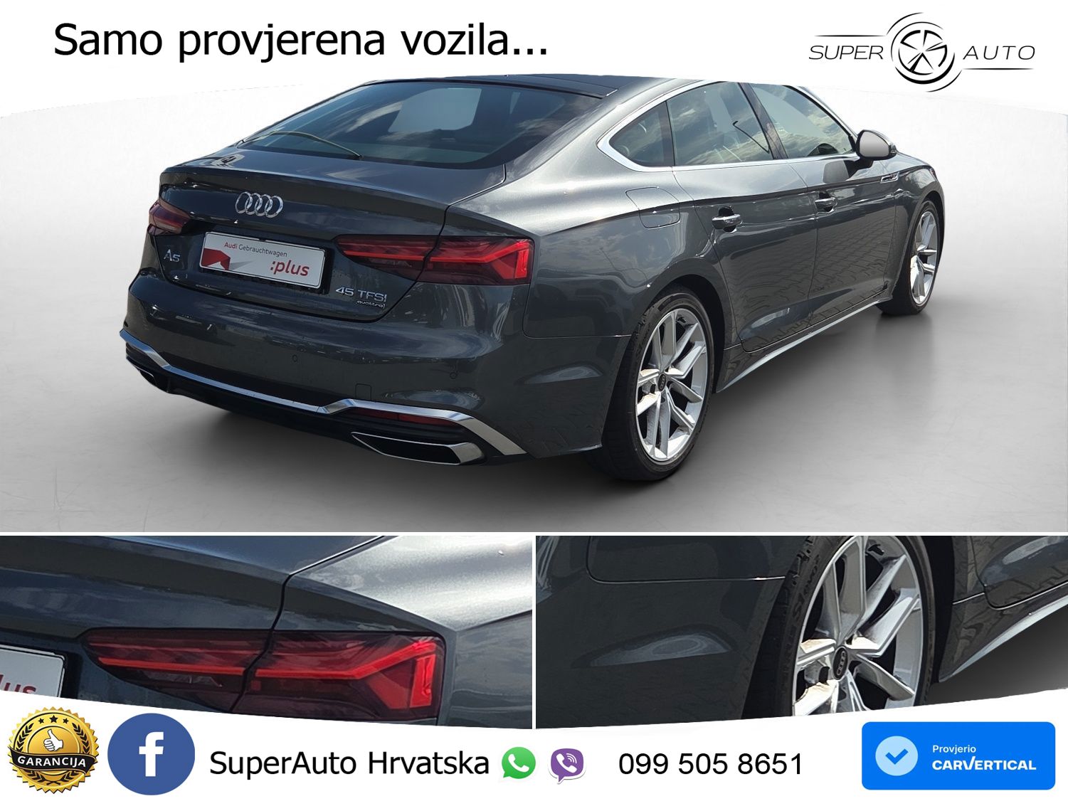 Audi A5 Sportback 45 TFSI (265 KS) quattro S tronic S line