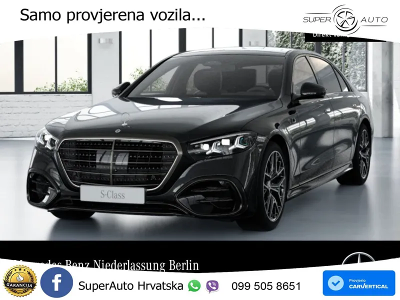 Mercedes S 450d (367 KS) EQ Boost 4MATIC 9G-TRONIC AMG ACC+HEAD+4xGR SJED+360+PANO