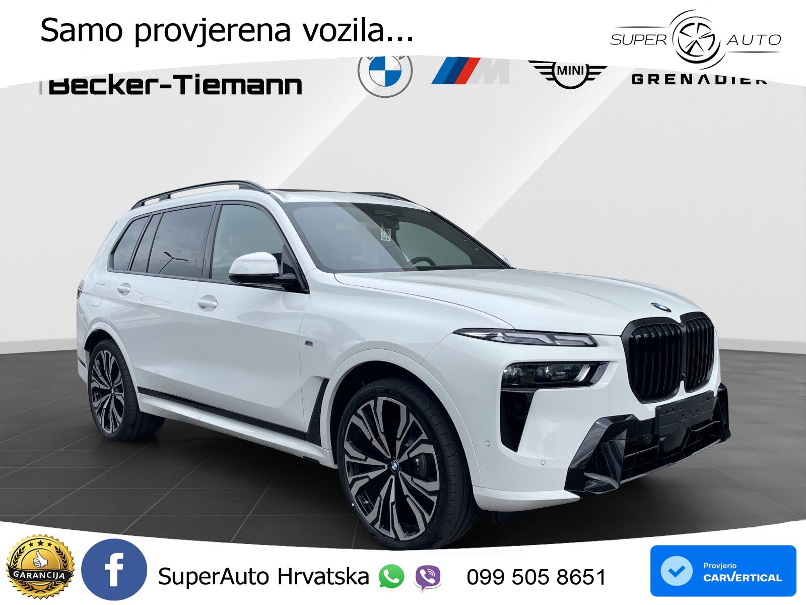 BMW X7 40d (352 KS) xDrive Steptronic ZRAČNI+ACC+GR SJED+KAM+PANO