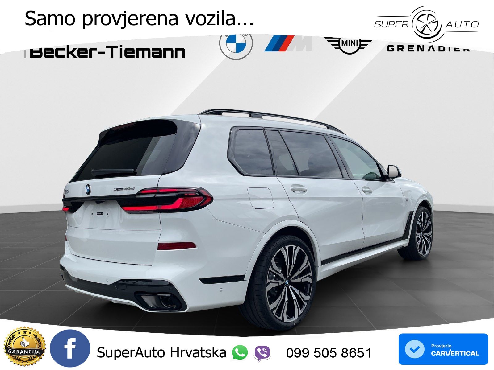 BMW X7 40d (352 KS) xDrive Steptronic ZRAČNI+ACC+GR SJED+KAM+PANO