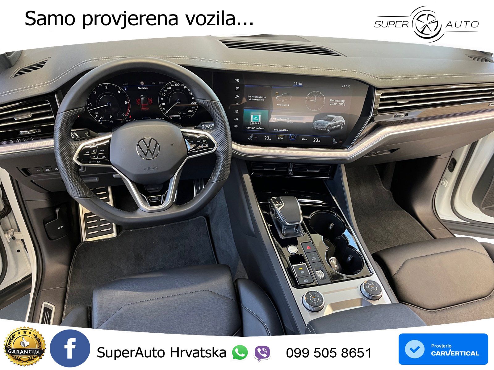 Volkswagen Touareg 3.0 V6 TDI (286 KS) 4MOTION Tiptronic R-Line ZRAČNI+ACC+GR SJED+KAM