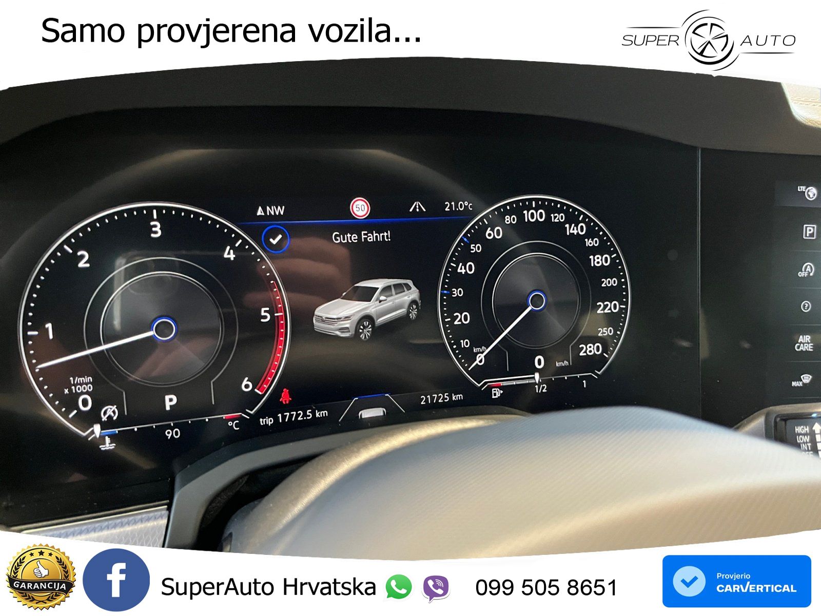 Volkswagen Touareg 3.0 V6 TDI (286 KS) 4MOTION Tiptronic R-Line ZRAČNI+ACC+GR SJED+KAM