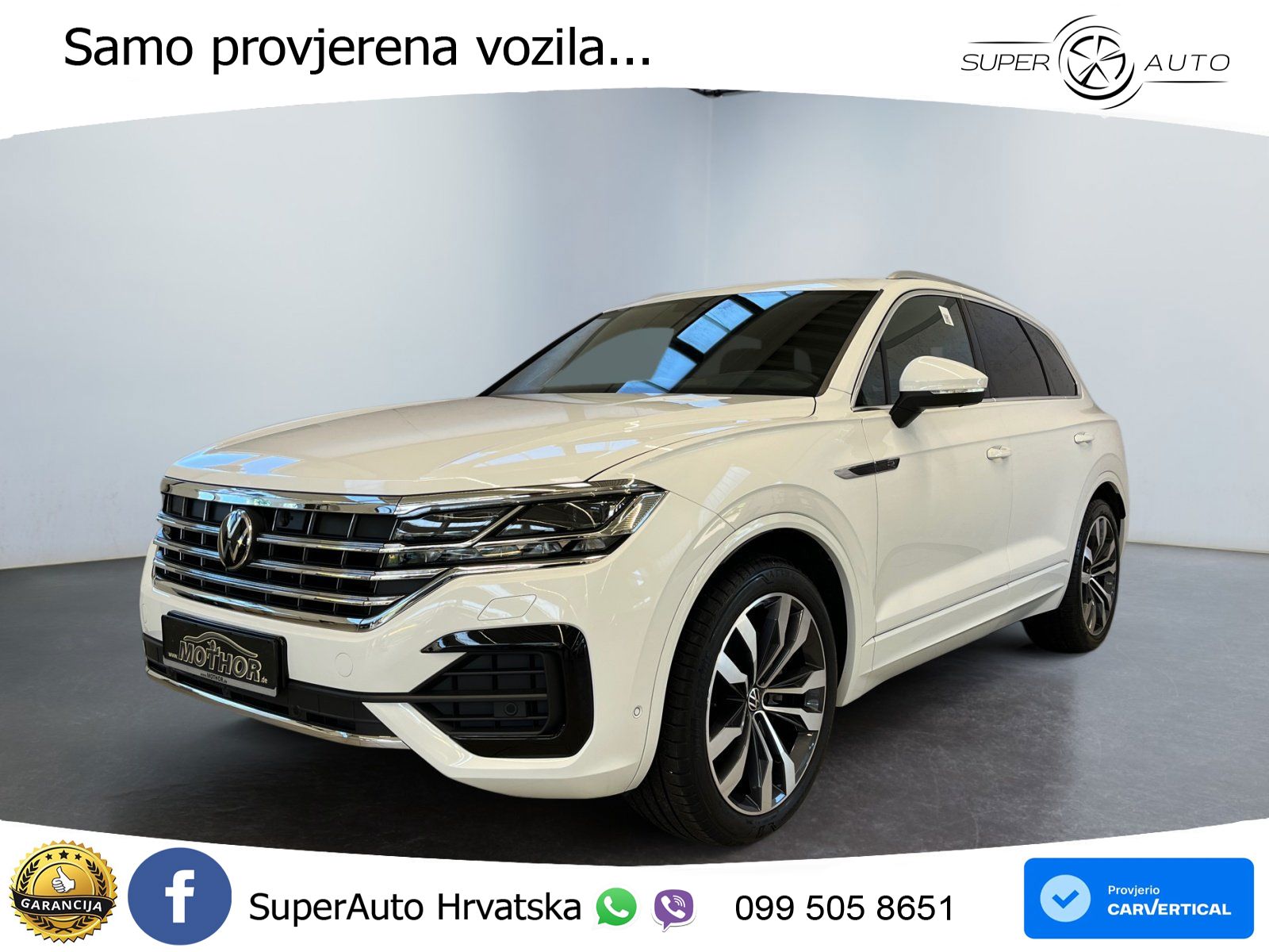 Volkswagen Touareg 3.0 V6 TDI (286 KS) 4MOTION Tiptronic R-Line ZRAČNI+ACC+GR SJED+KAM