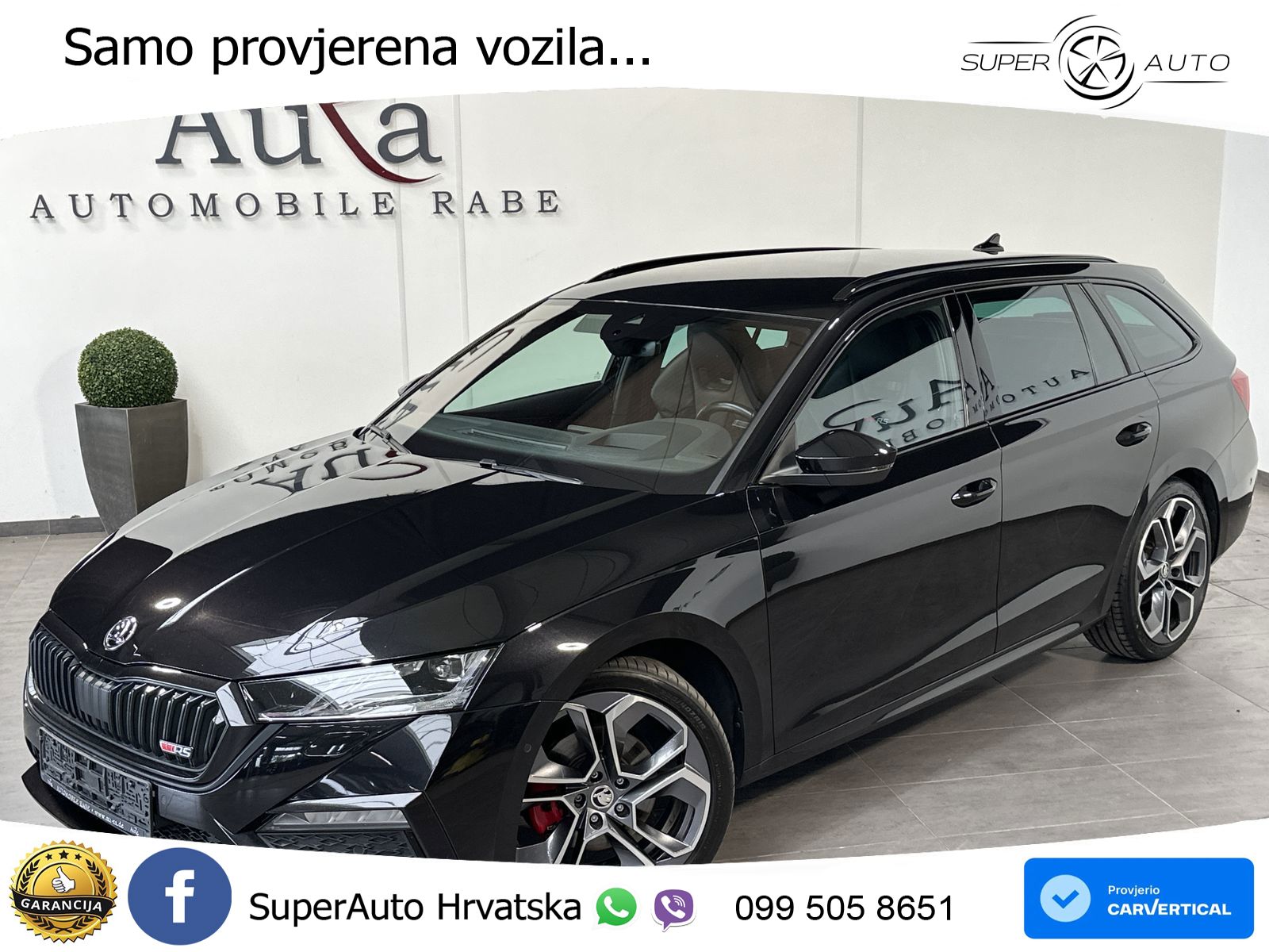 Škoda Octavia Combi RS 2.0 TDI (200 KS) DSG LED+GR SJED+ACC