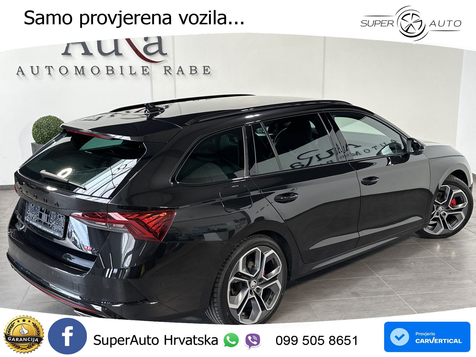 Škoda Octavia Combi RS 2.0 TDI (200 KS) DSG LED+GR SJED+ACC