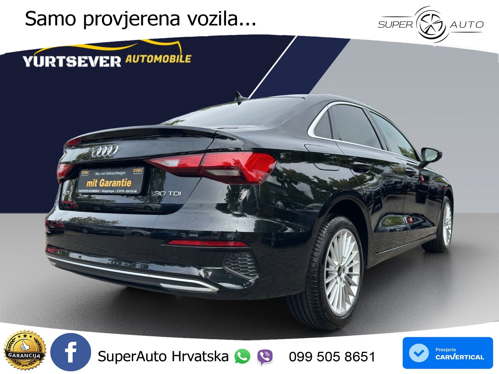 Audi A3 Limuzina 35 TDI (150 KS) S tronic LED+GR SJED+ACC