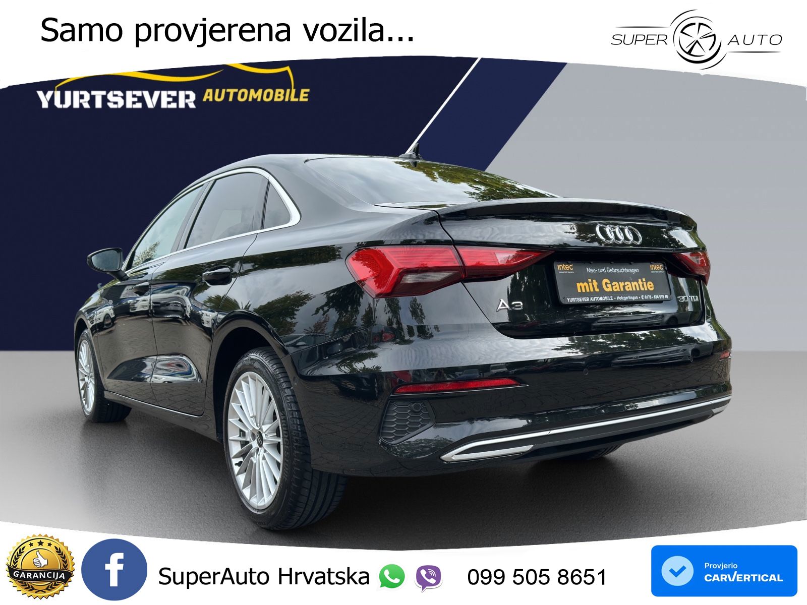 Audi A3 Limuzina 35 TDI (150 KS) S tronic LED+GR SJED+ACC