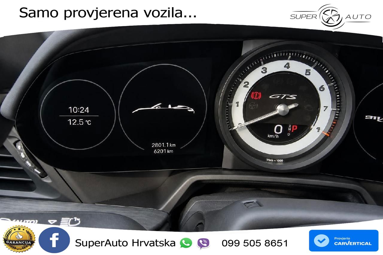 Porsche 911 Carrera 4 GTS Cabriolet 3.0 (480 KS) PDK MATRIX+GR SJED+KAM