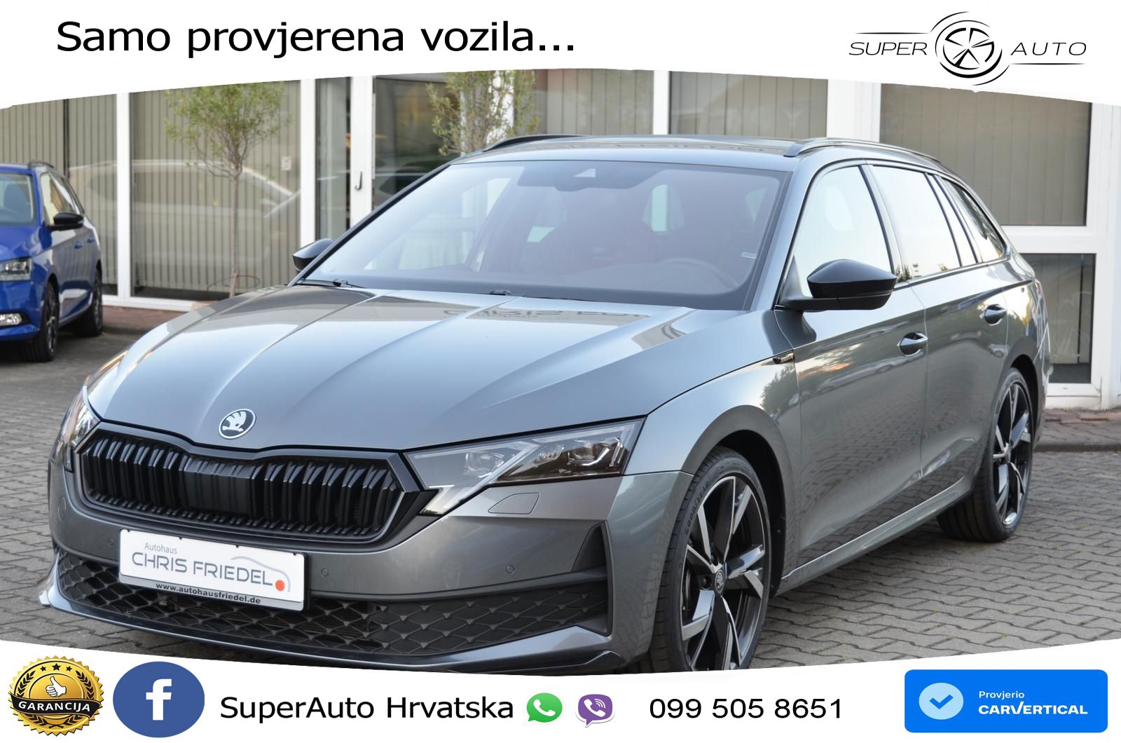 Škoda Octavia Combi 1.5 TSI (150 KS) DSG SportLine MATRIX+GR SJED+KAM