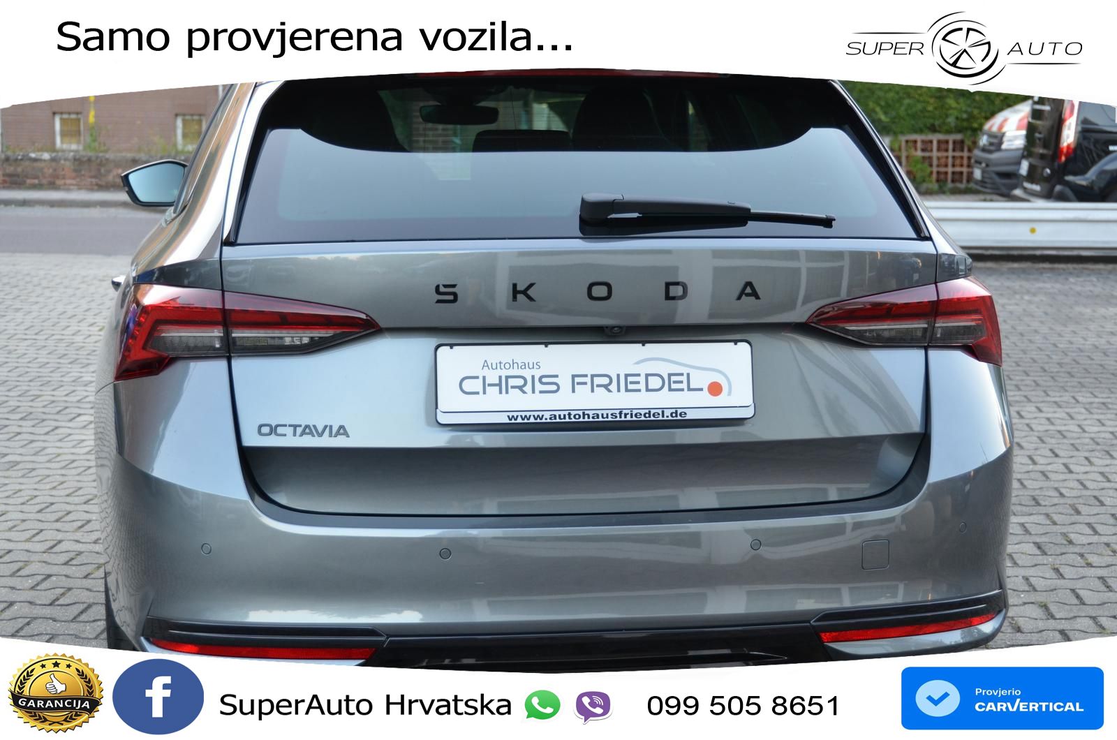 Škoda Octavia Combi 1.5 TSI (150 KS) DSG SportLine MATRIX+GR SJED+KAM