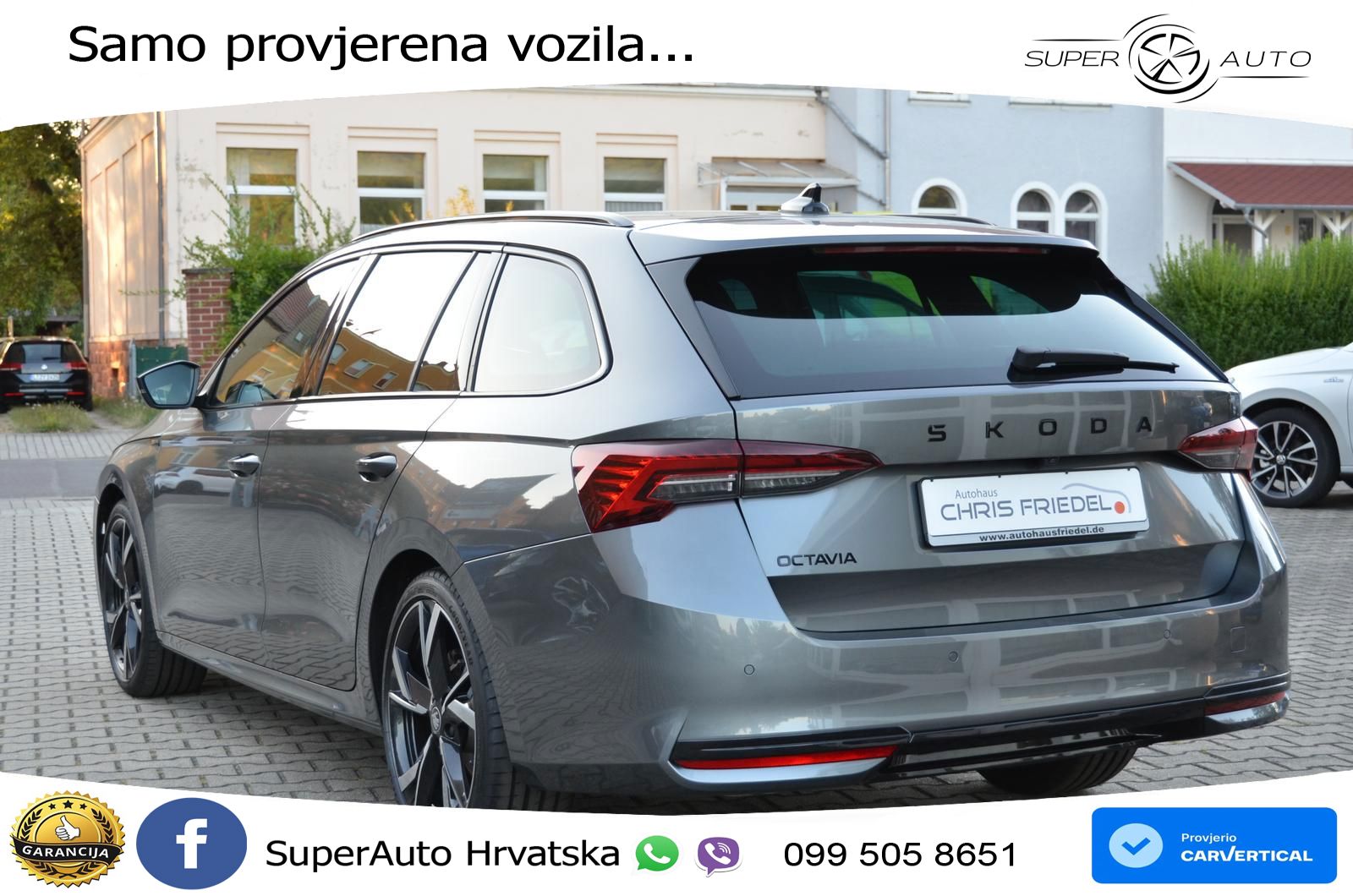 Škoda Octavia Combi 1.5 TSI (150 KS) DSG SportLine MATRIX+GR SJED+KAM