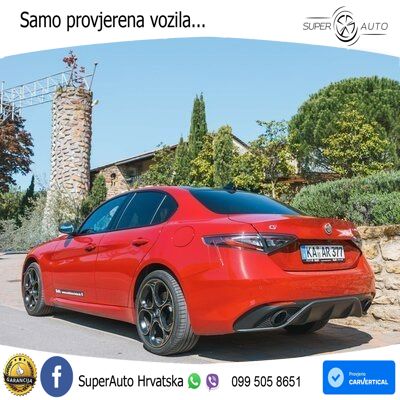 Alfa Romeo Giulia 2.0 Turbo (280 KS) Q4 Automatic LED+GR SJED+ACC