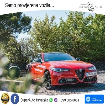 Alfa Romeo Giulia 2.0 Turbo (280 KS) Q4 Automatic LED+GR SJED+ACC
