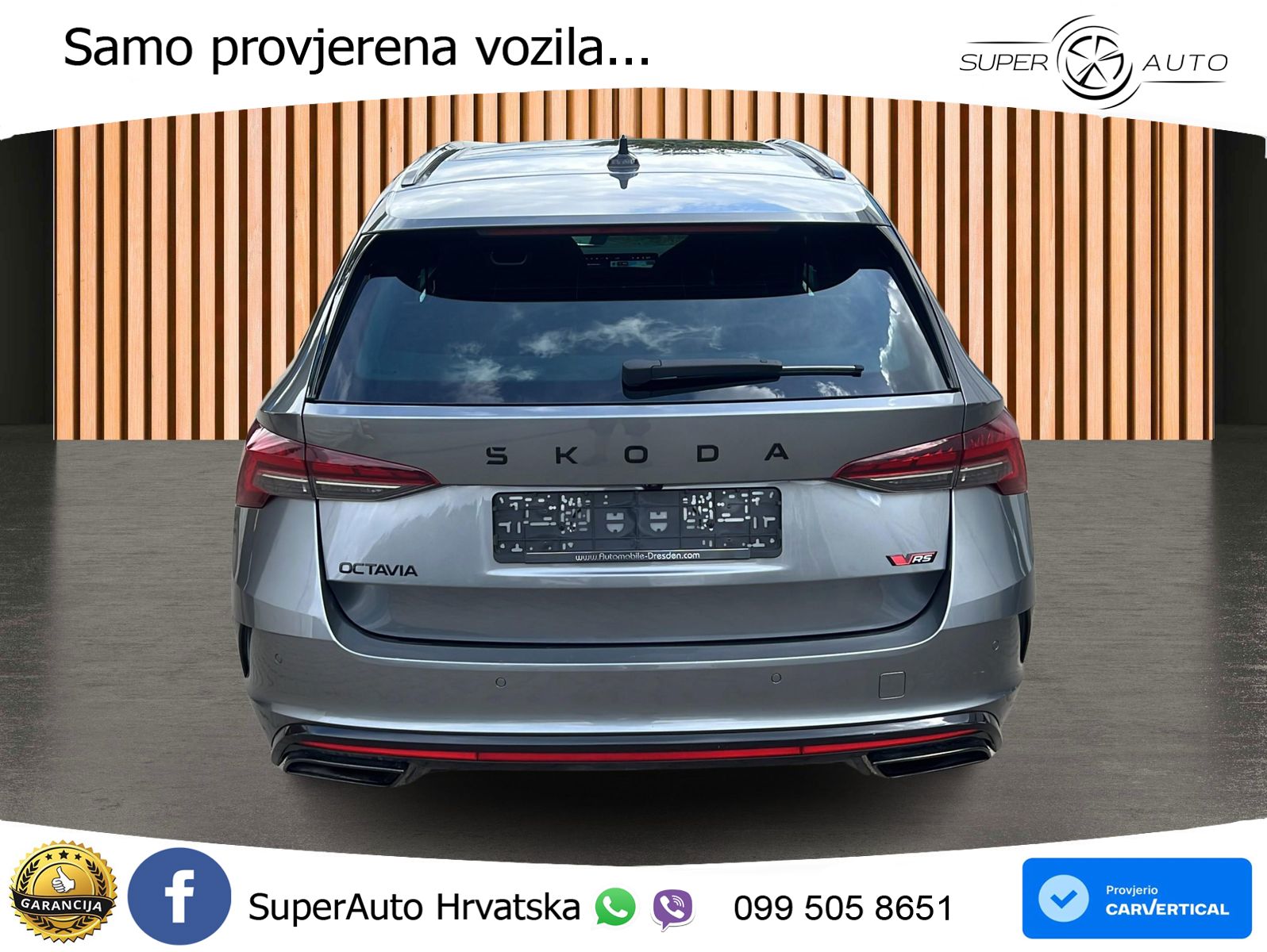 Škoda Octavia Combi RS 2.0 TSI (265 KS) DSG MATRIX+GR SJED+KAM