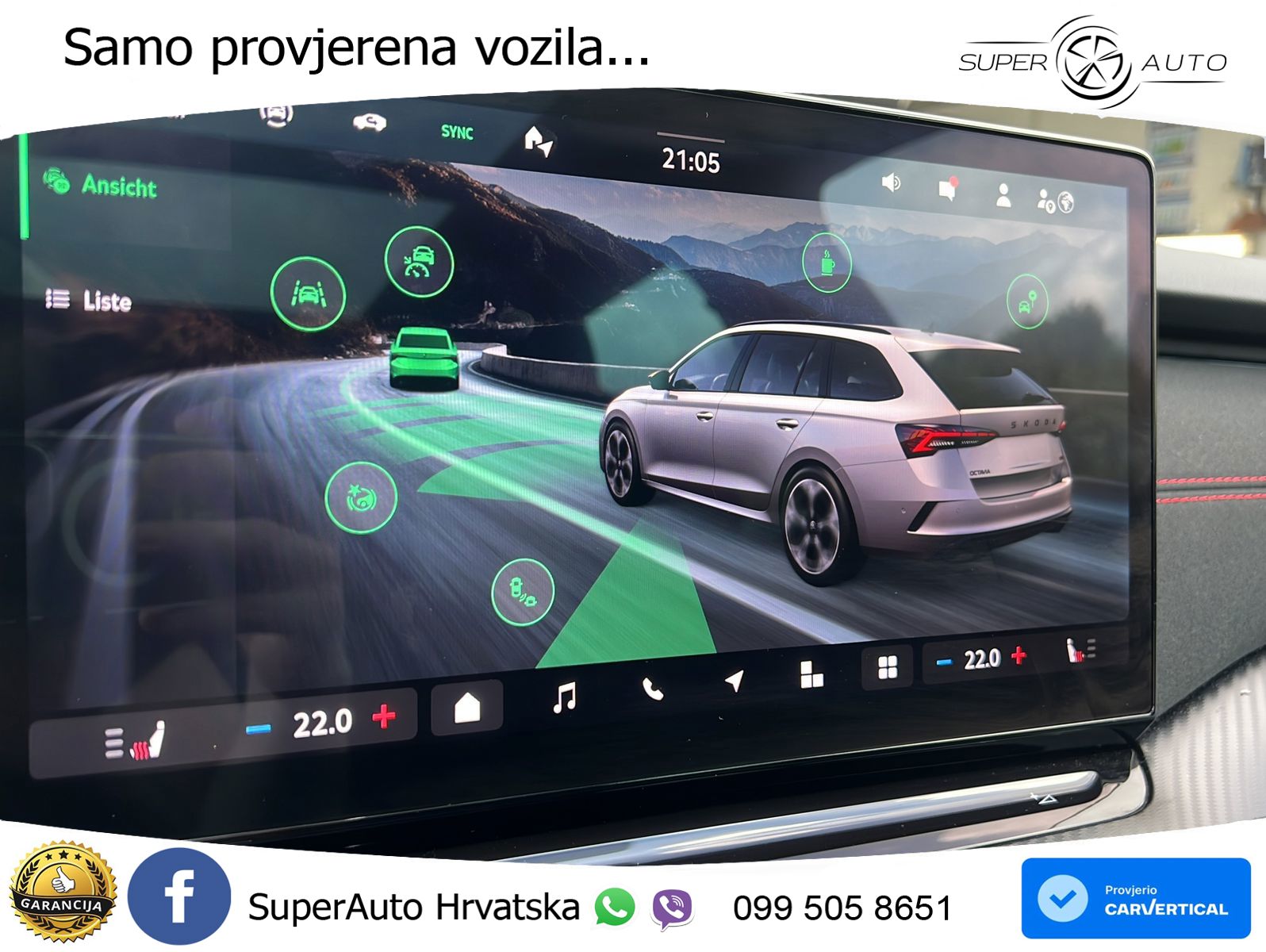 Škoda Octavia Combi RS 2.0 TSI (265 KS) DSG MATRIX+GR SJED+KAM