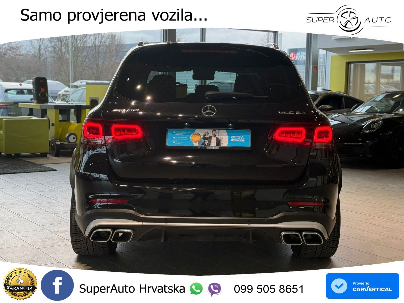 Mercedes AMG GLC 63 V8 (476 KS) 4MATIC+ MCT LED+GR SJED+ACC