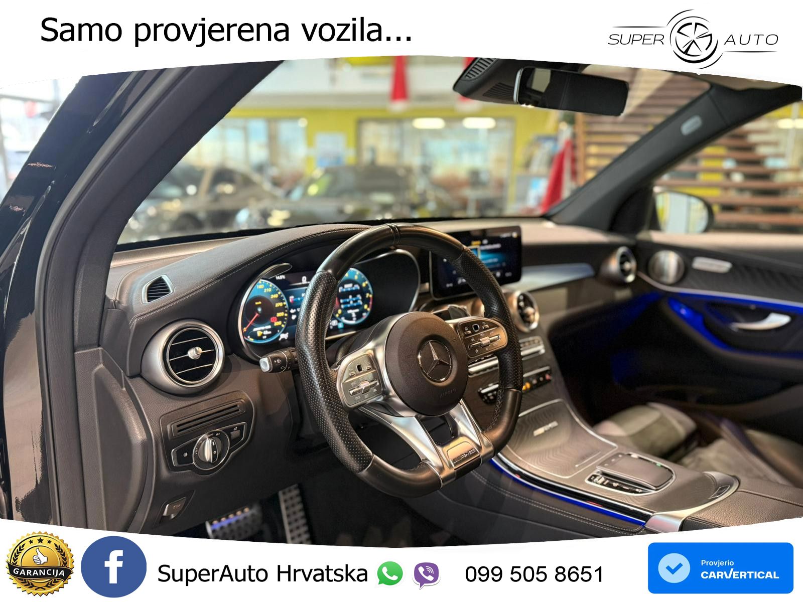 Mercedes AMG GLC 63 V8 (476 KS) 4MATIC+ MCT LED+GR SJED+ACC