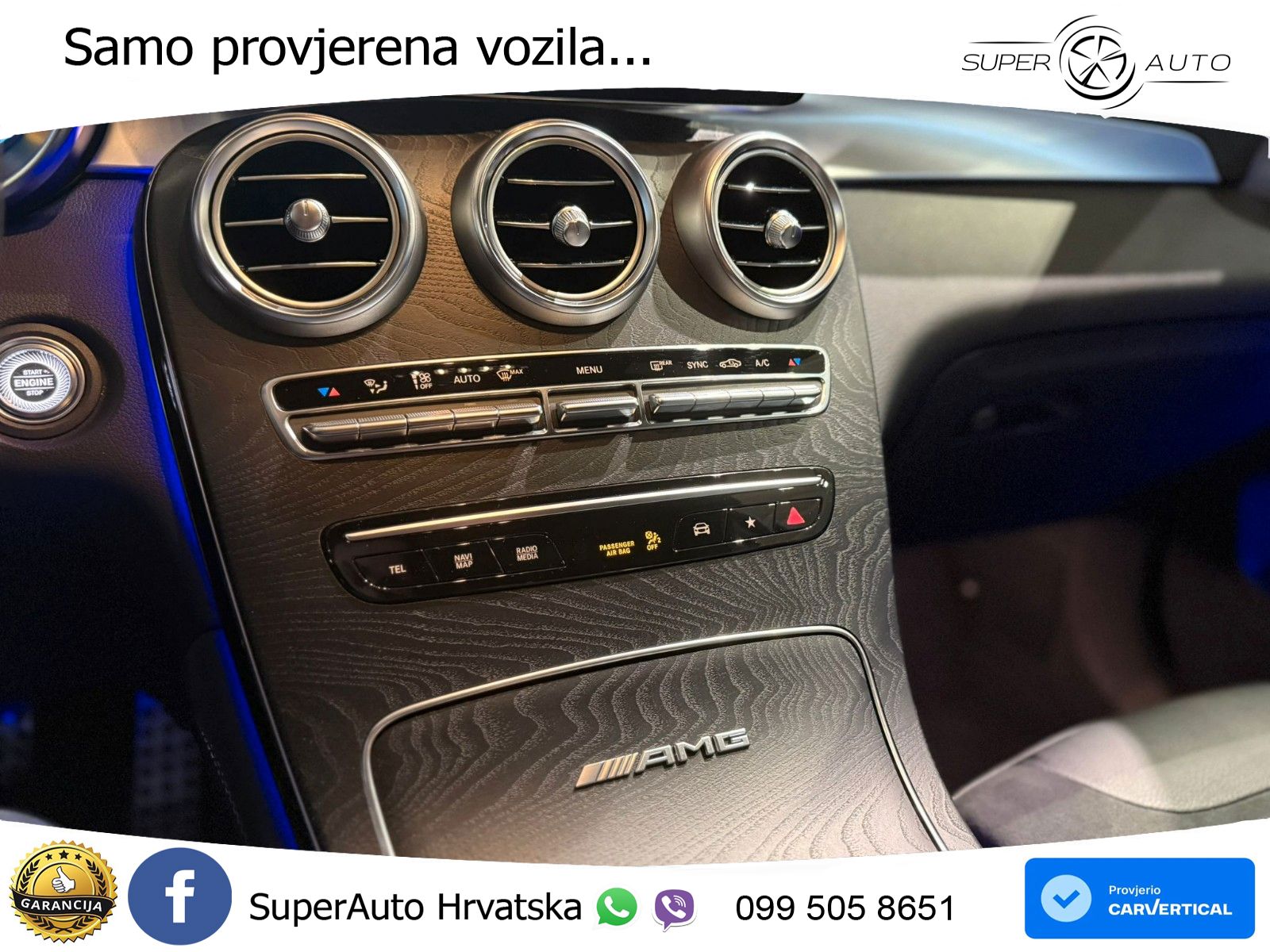 Mercedes AMG GLC 63 V8 (476 KS) 4MATIC+ MCT LED+GR SJED+ACC
