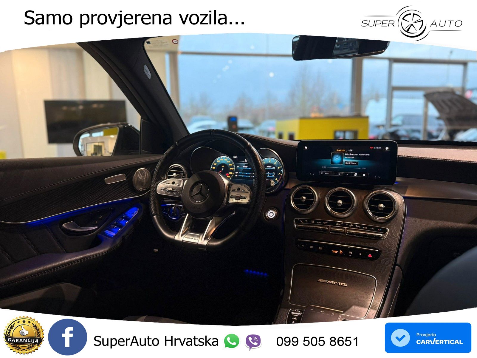 Mercedes AMG GLC 63 V8 (476 KS) 4MATIC+ MCT LED+GR SJED+ACC