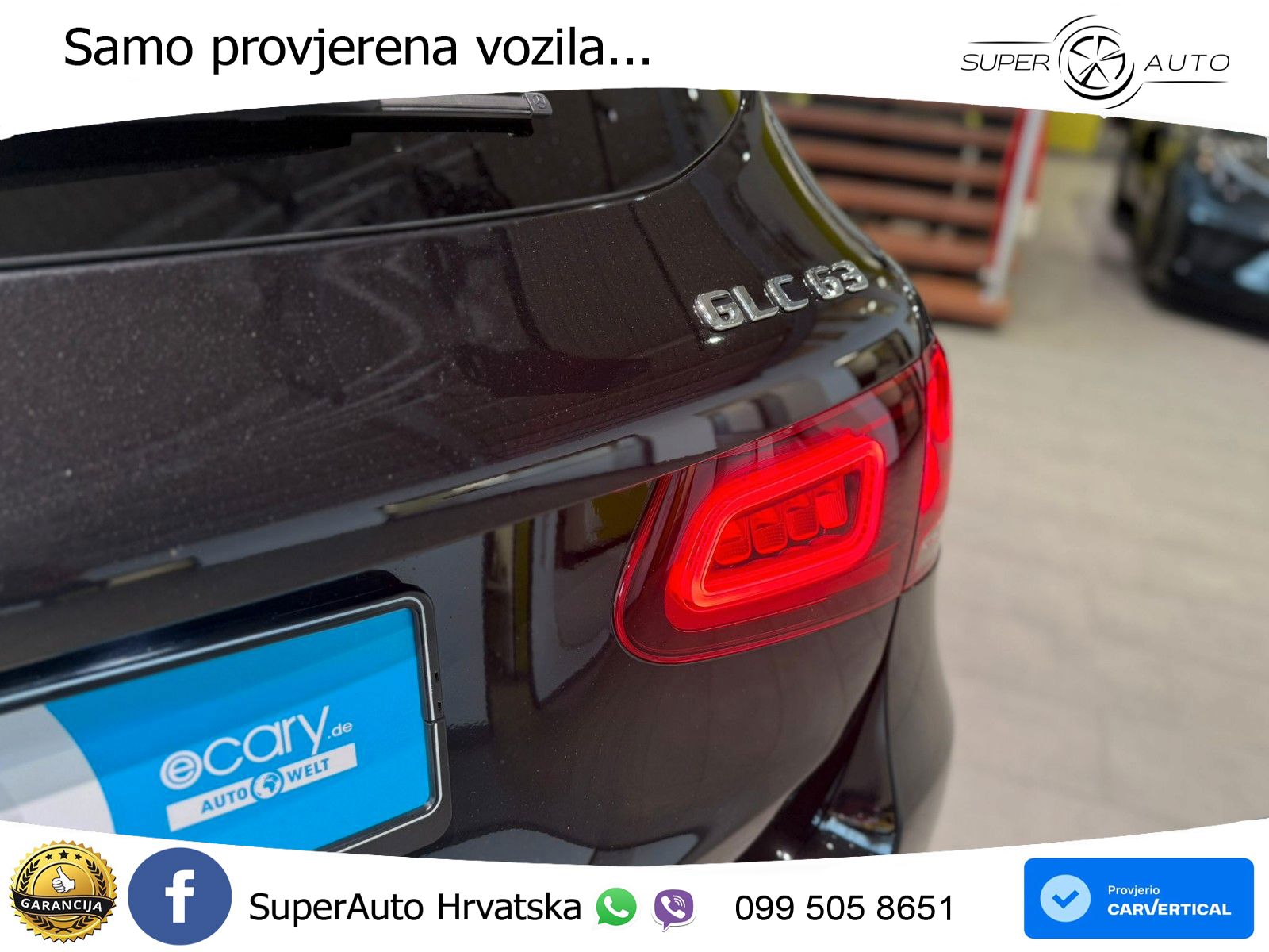 Mercedes AMG GLC 63 V8 (476 KS) 4MATIC+ MCT LED+GR SJED+ACC