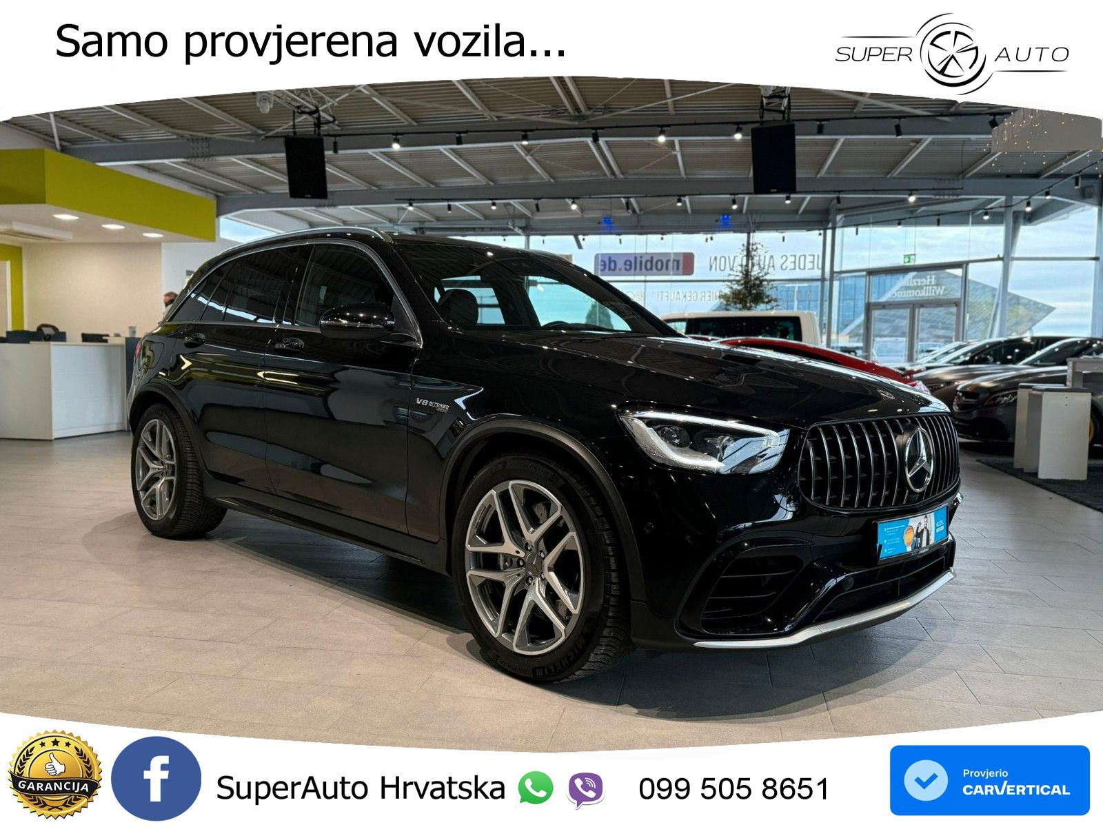 Mercedes AMG GLC 63 V8 (476 KS) 4MATIC+ MCT LED+GR SJED+ACC