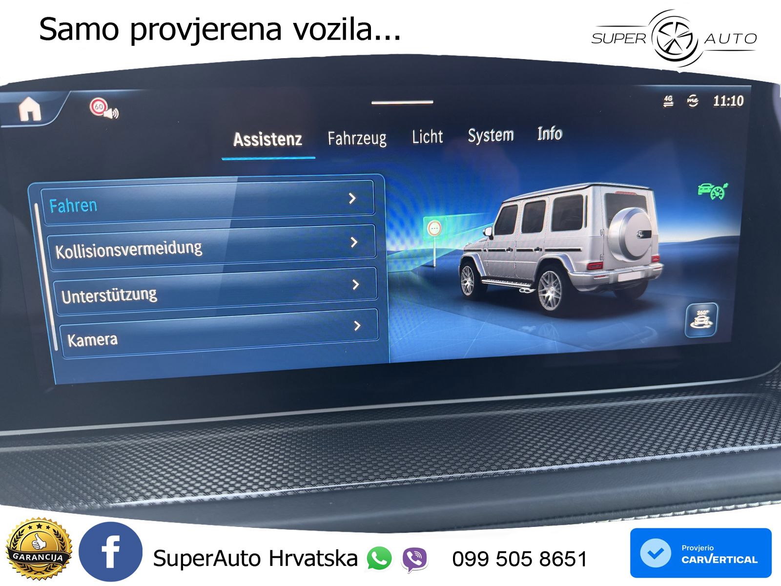 Mercedes AMG G 63 Long V8 (585 KS) 4MATIC 9G-TRONIC AMG SPEEDSHIFT TCT LED+GR SJED+ACC