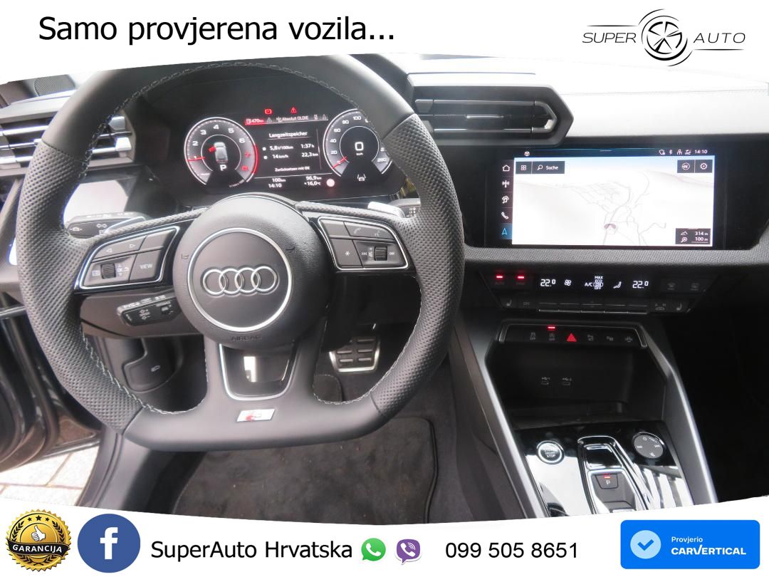 Audi A3 35 TFSI (150 KS) S tronic S line LED+GR SJED+ACC