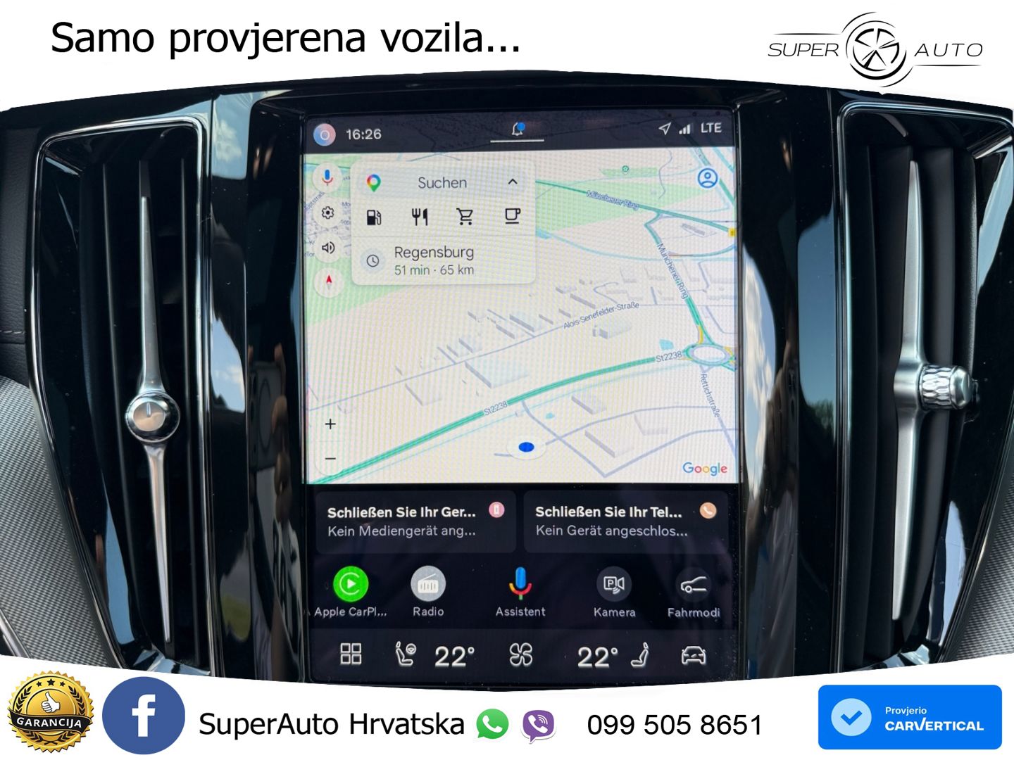 Volvo XC60 B4 Diesel AWD Geartronic ZRAČNI+ACC+4xGR SJED+KAM
