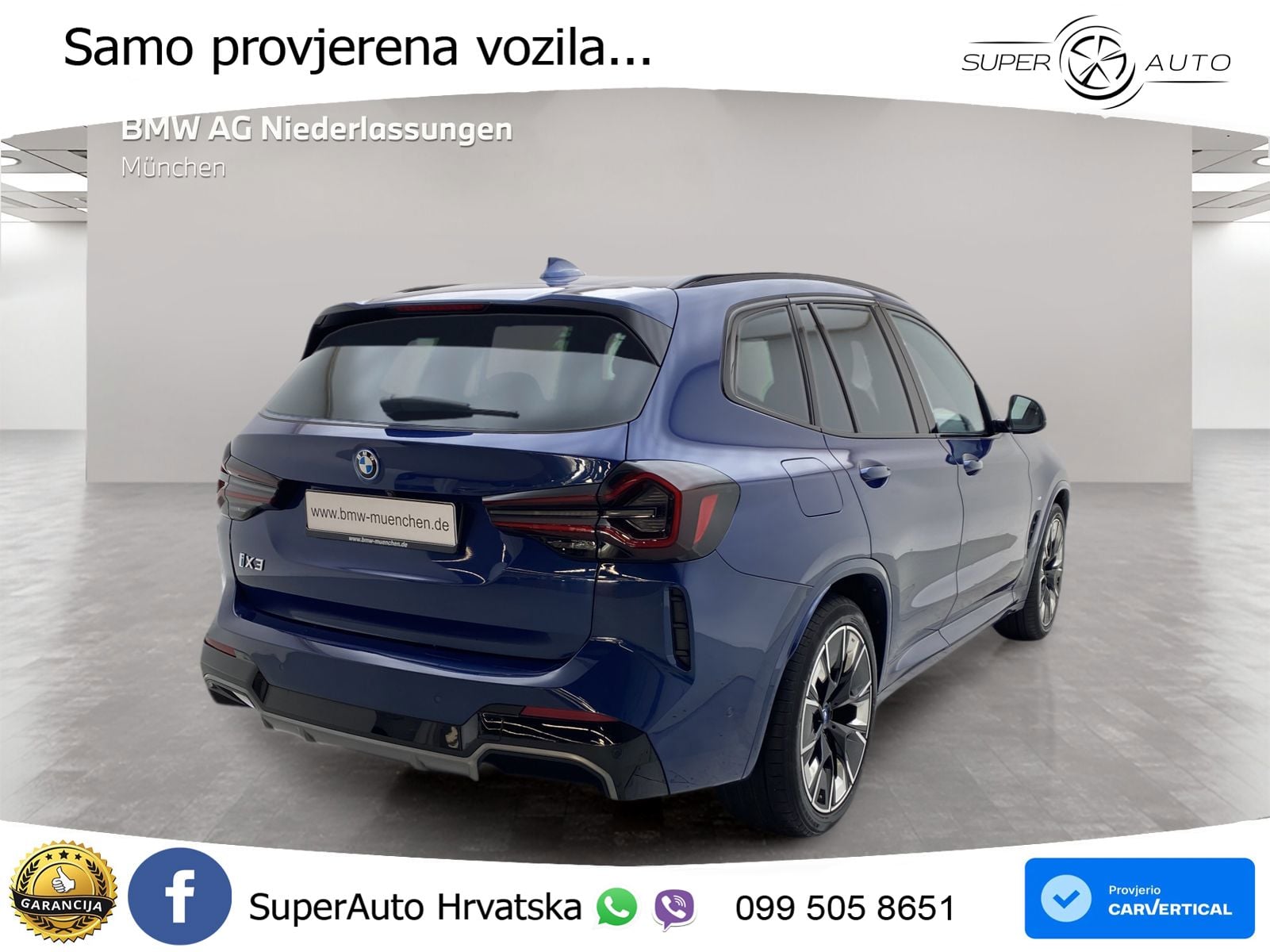 BMW iX3 80 kWh (286 KS) M Sport